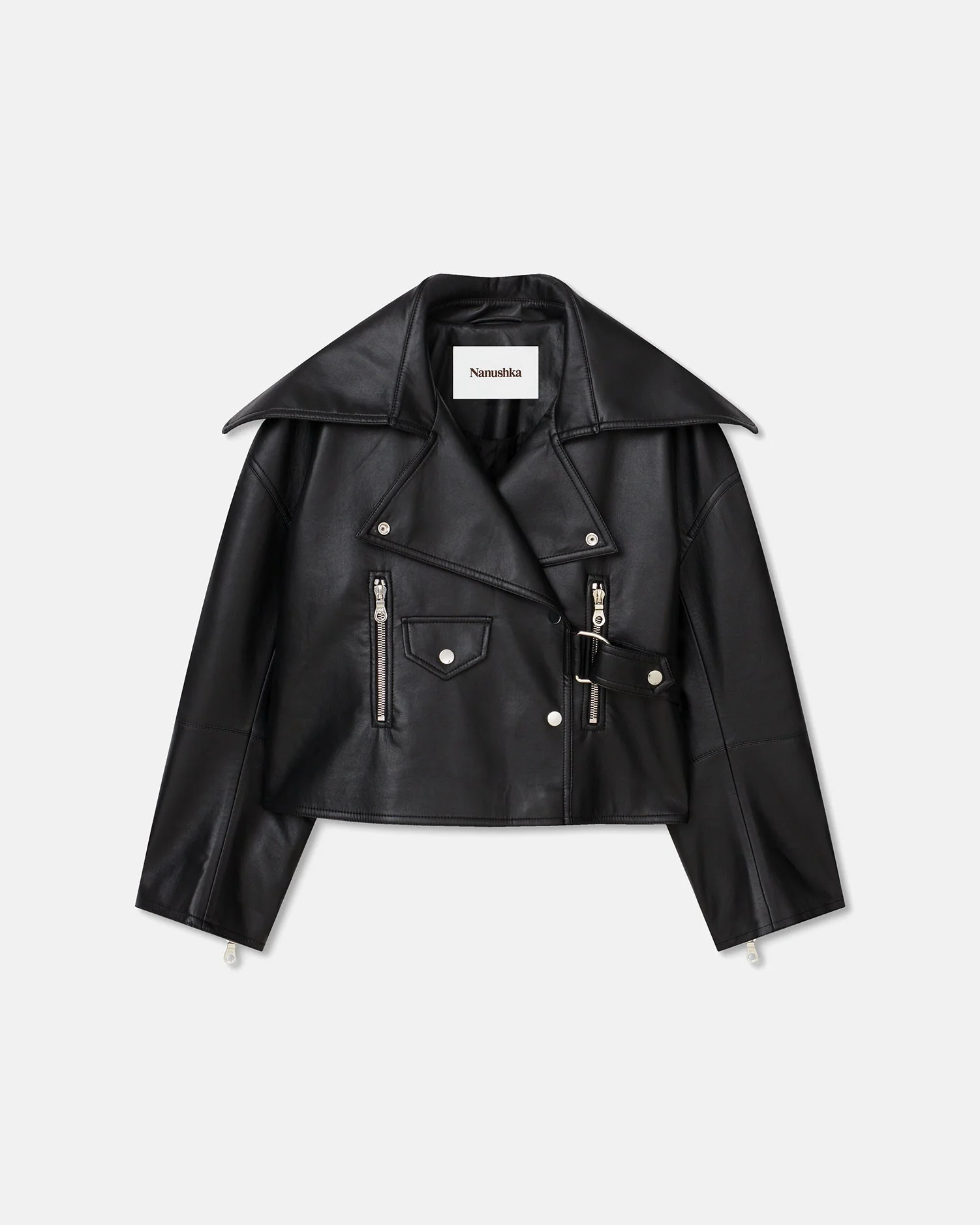 Ado - Regenerated leather jacket - Black - Image 4