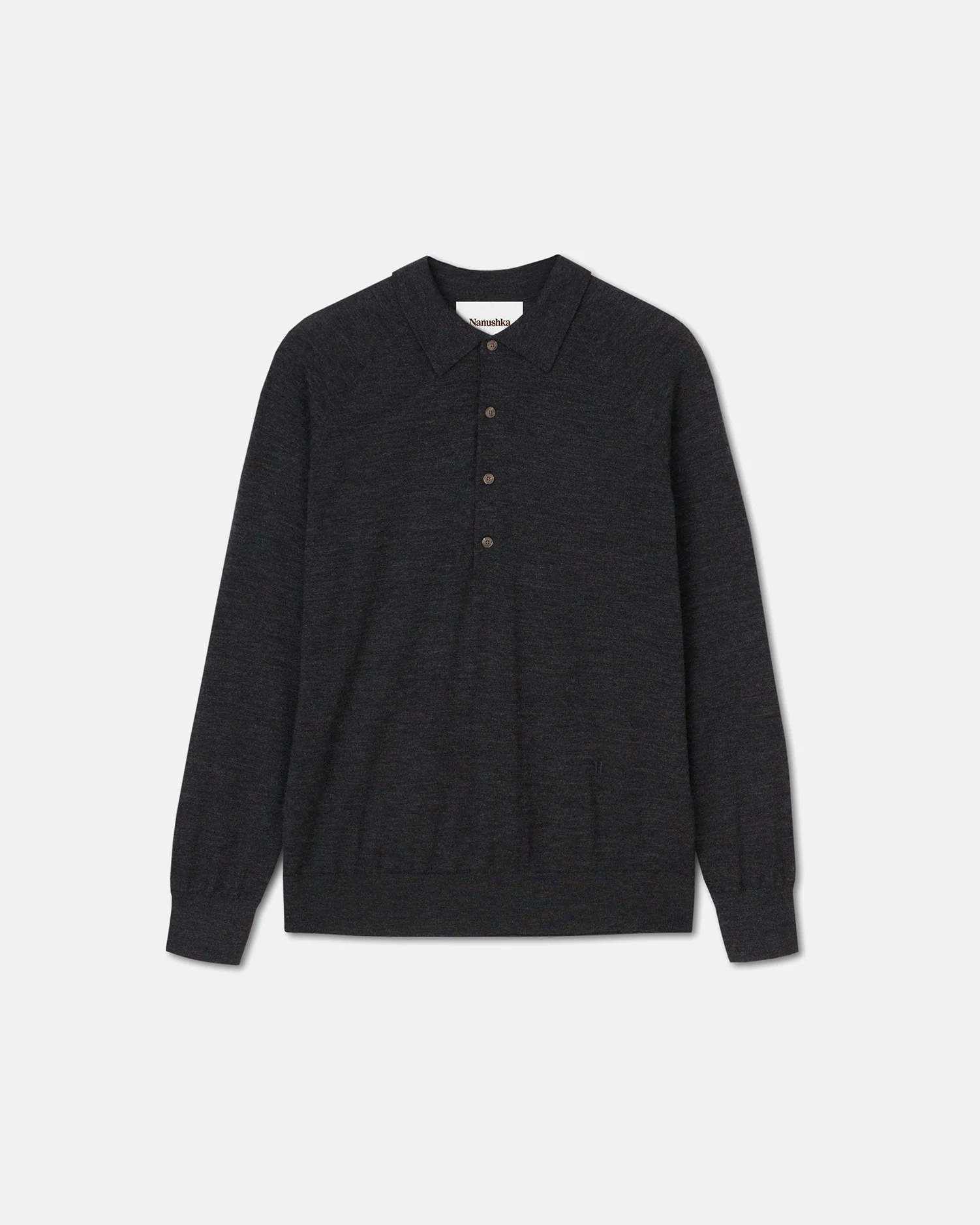 Plato - Merino wool shirt - Charcoal - Image 4