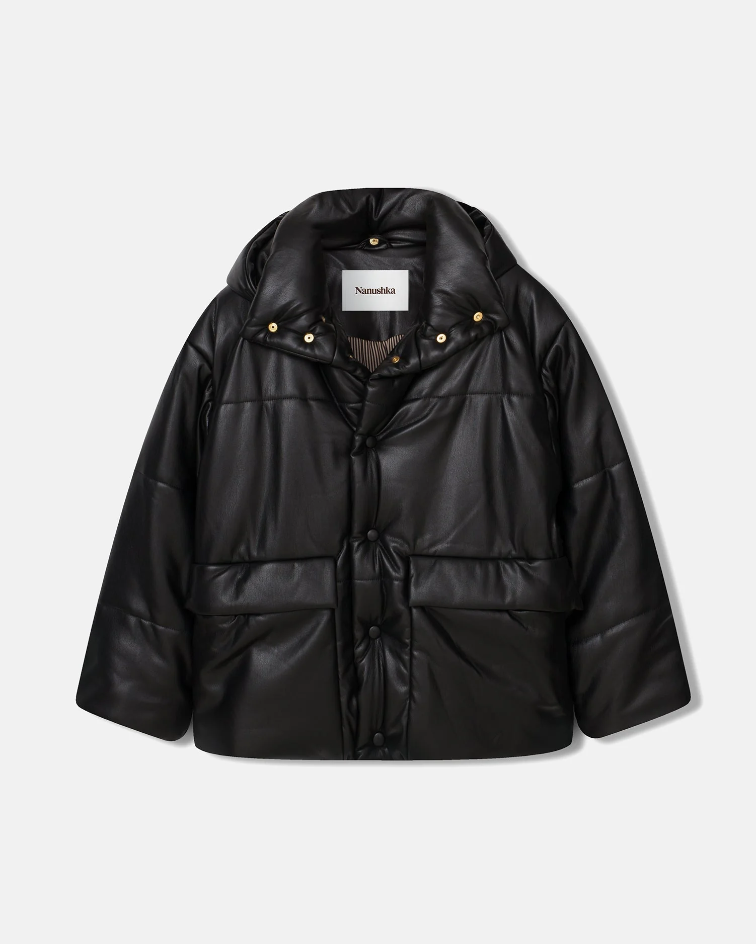 Hide Mens - Okobor™ hooded puffer - Black - Image 4