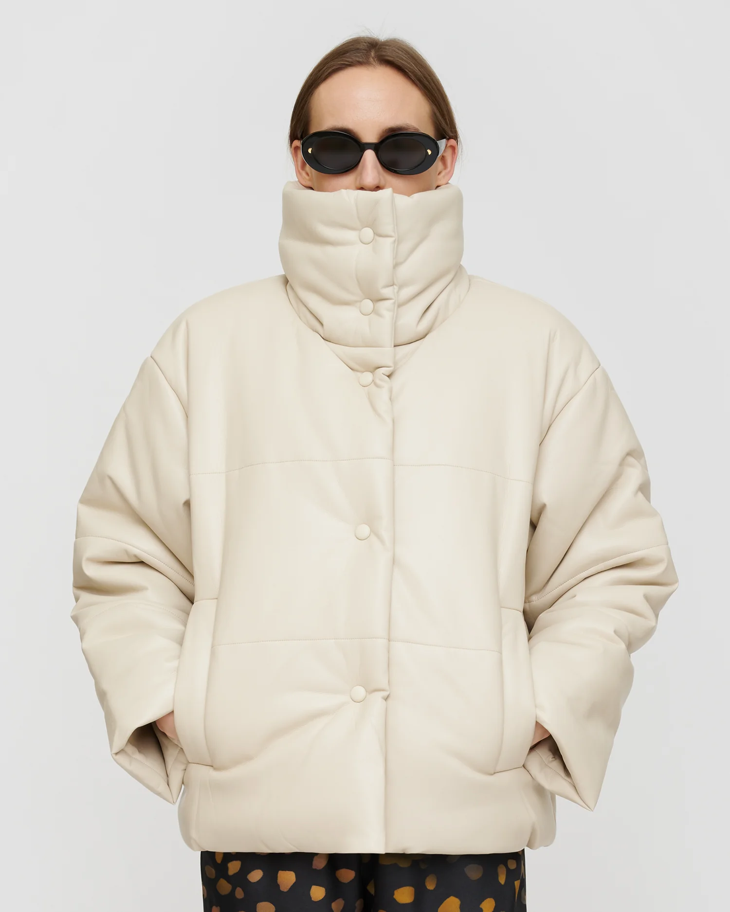 Hide - Okobor™ puffer jacket - Creme