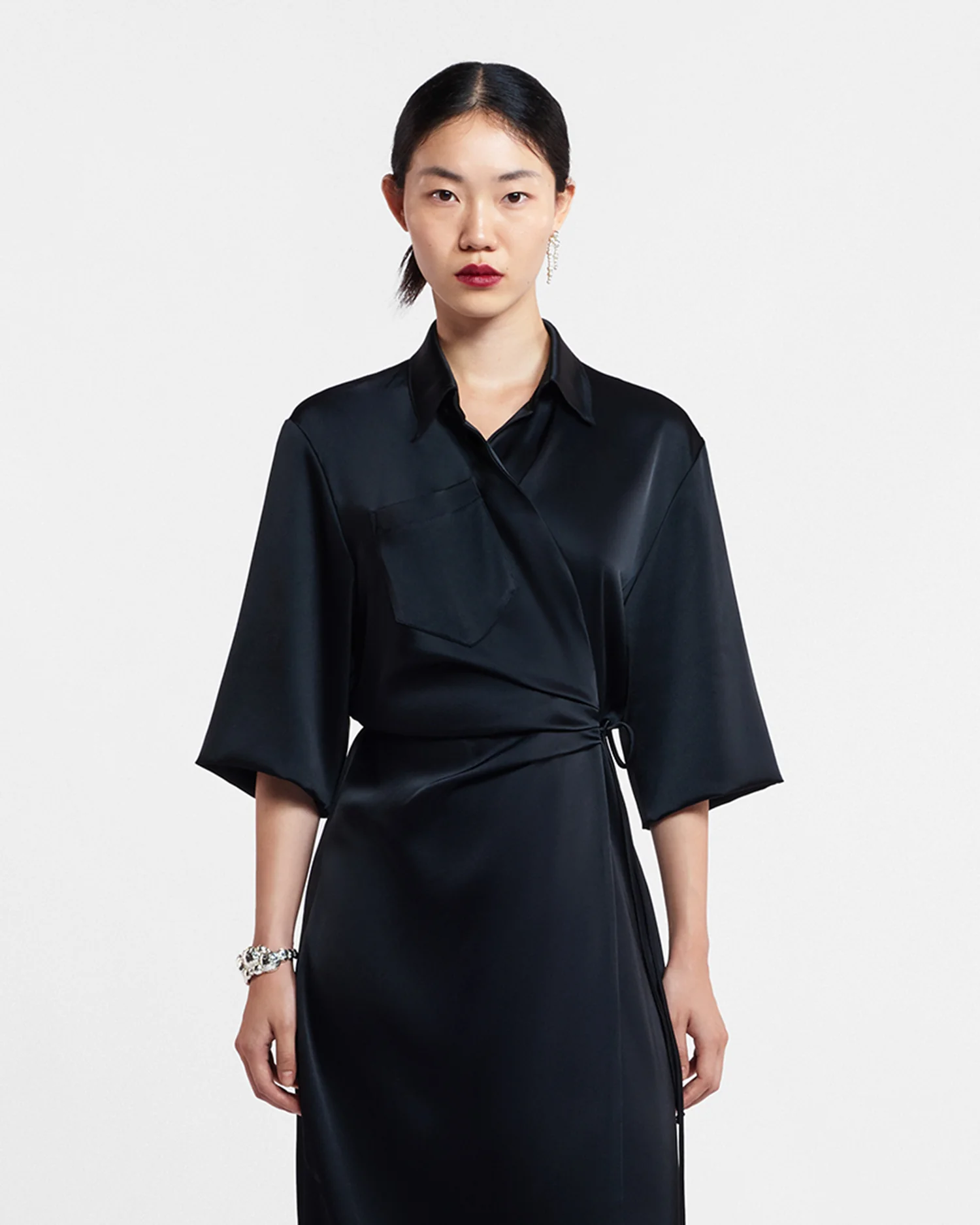 Lais - Shirt dress - Black - Image 3