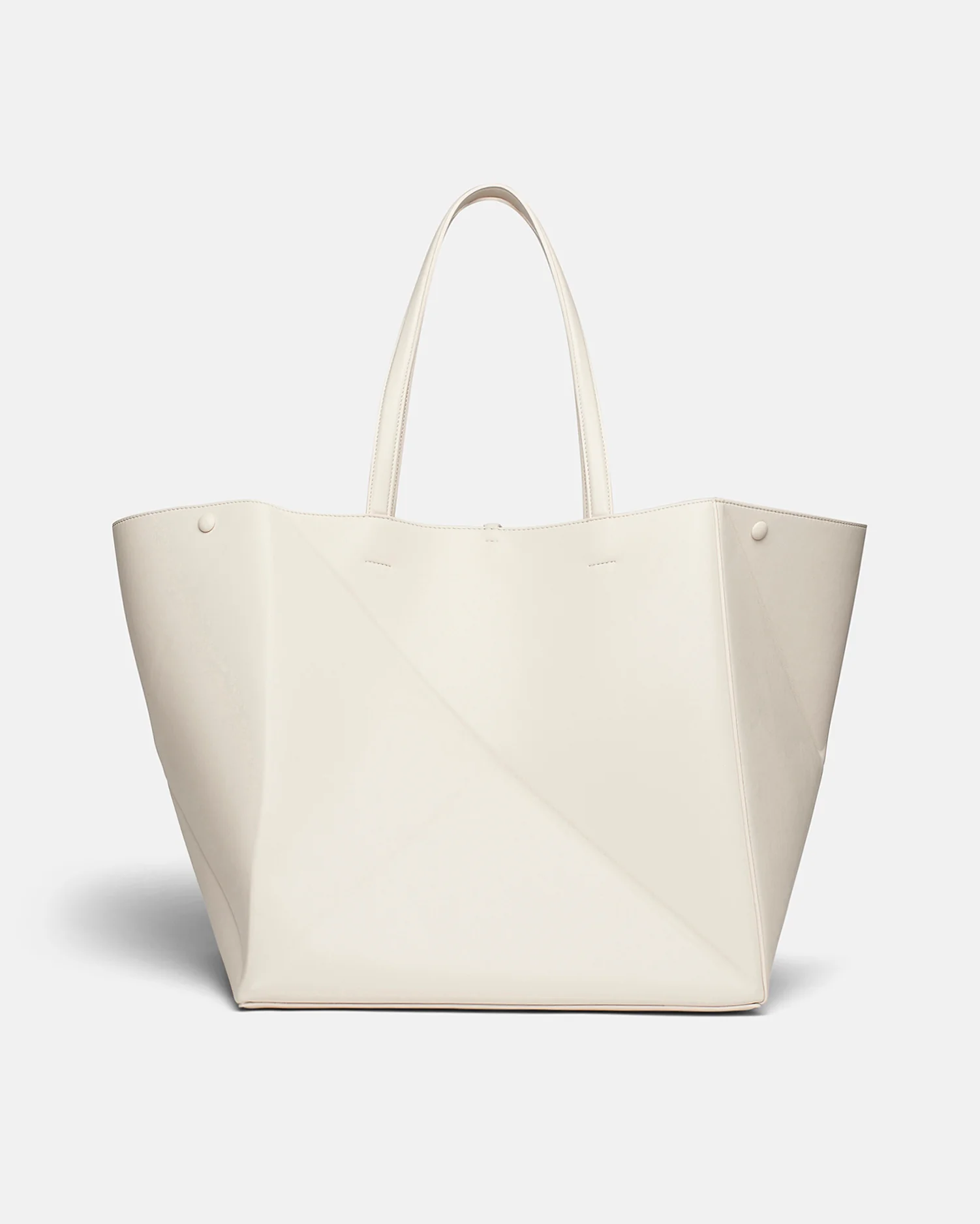 Origami Tote Large - Alt-Nappa tote - Off White - Image 3