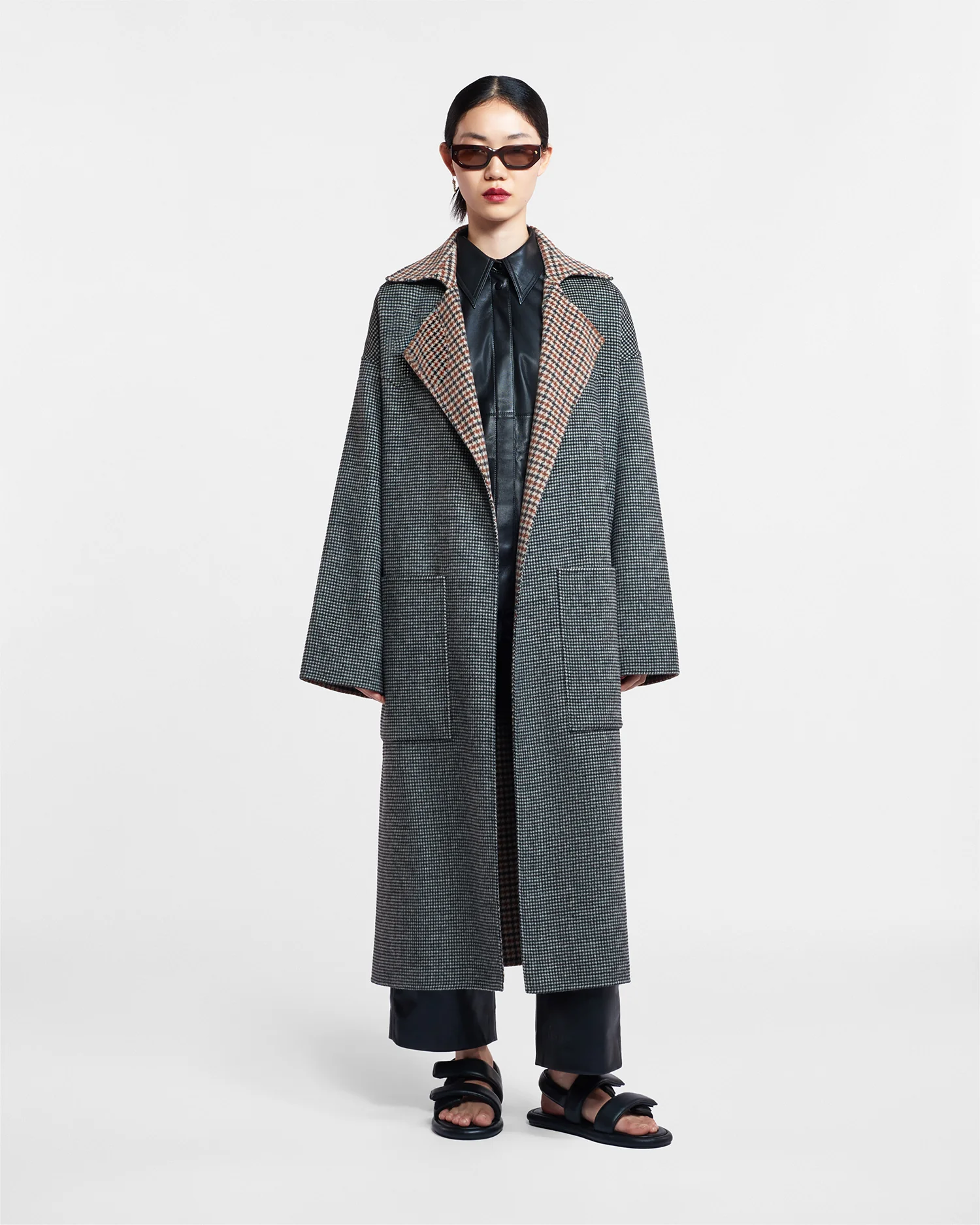 Alamo - Reversible robe coat - Reversible Check