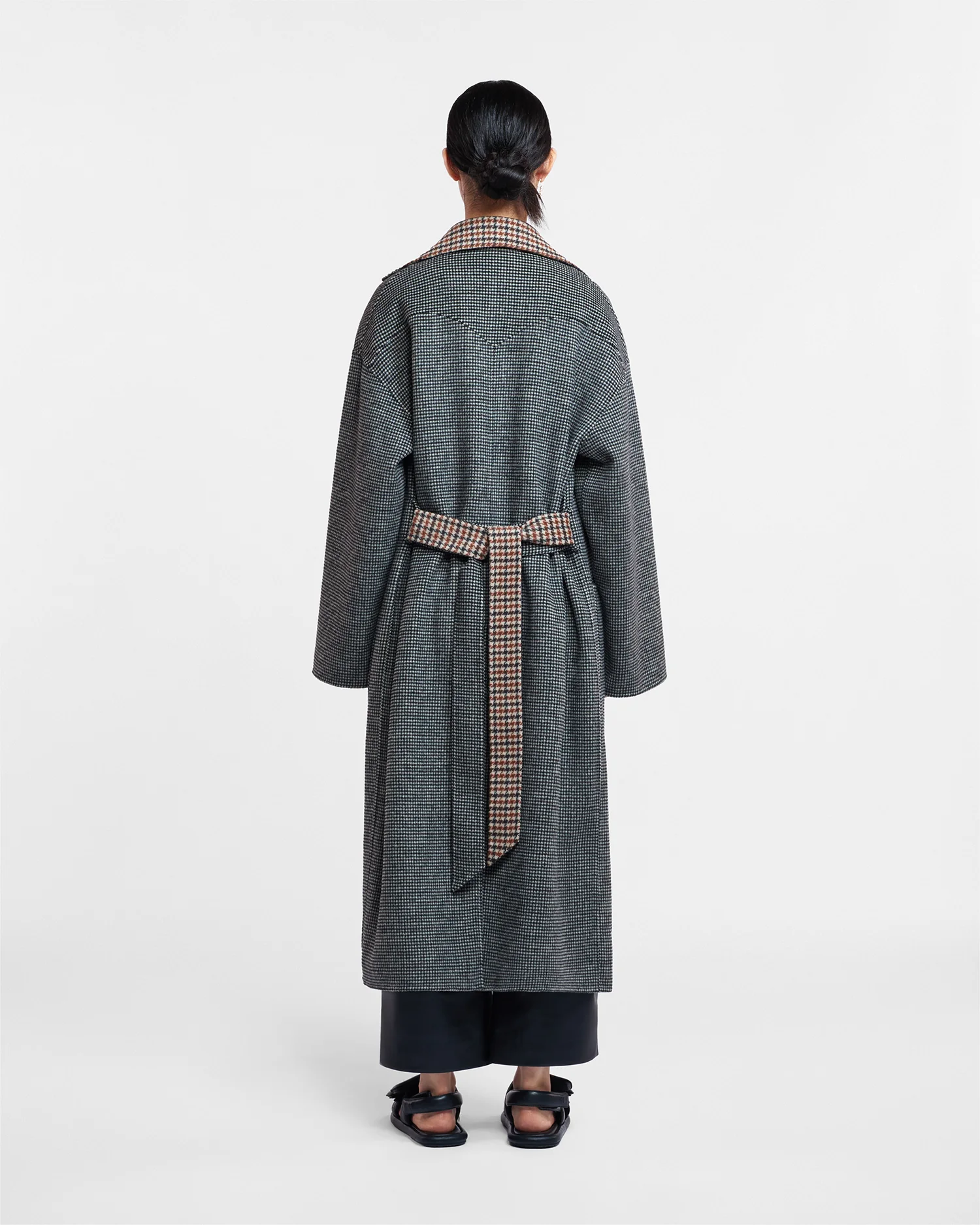 Alamo - Reversible robe coat - Reversible Check - Image 2