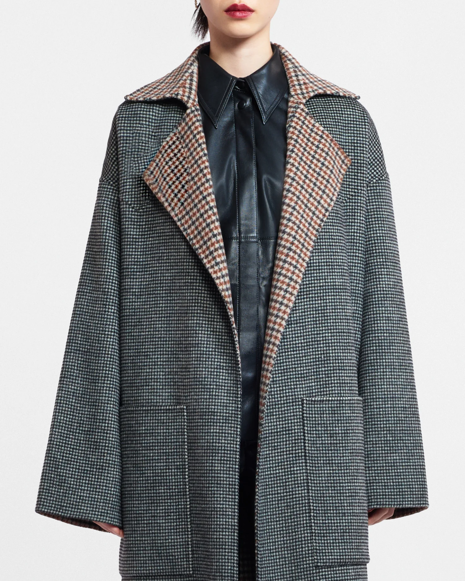 Alamo - Reversible robe coat - Reversible Check - Image 3