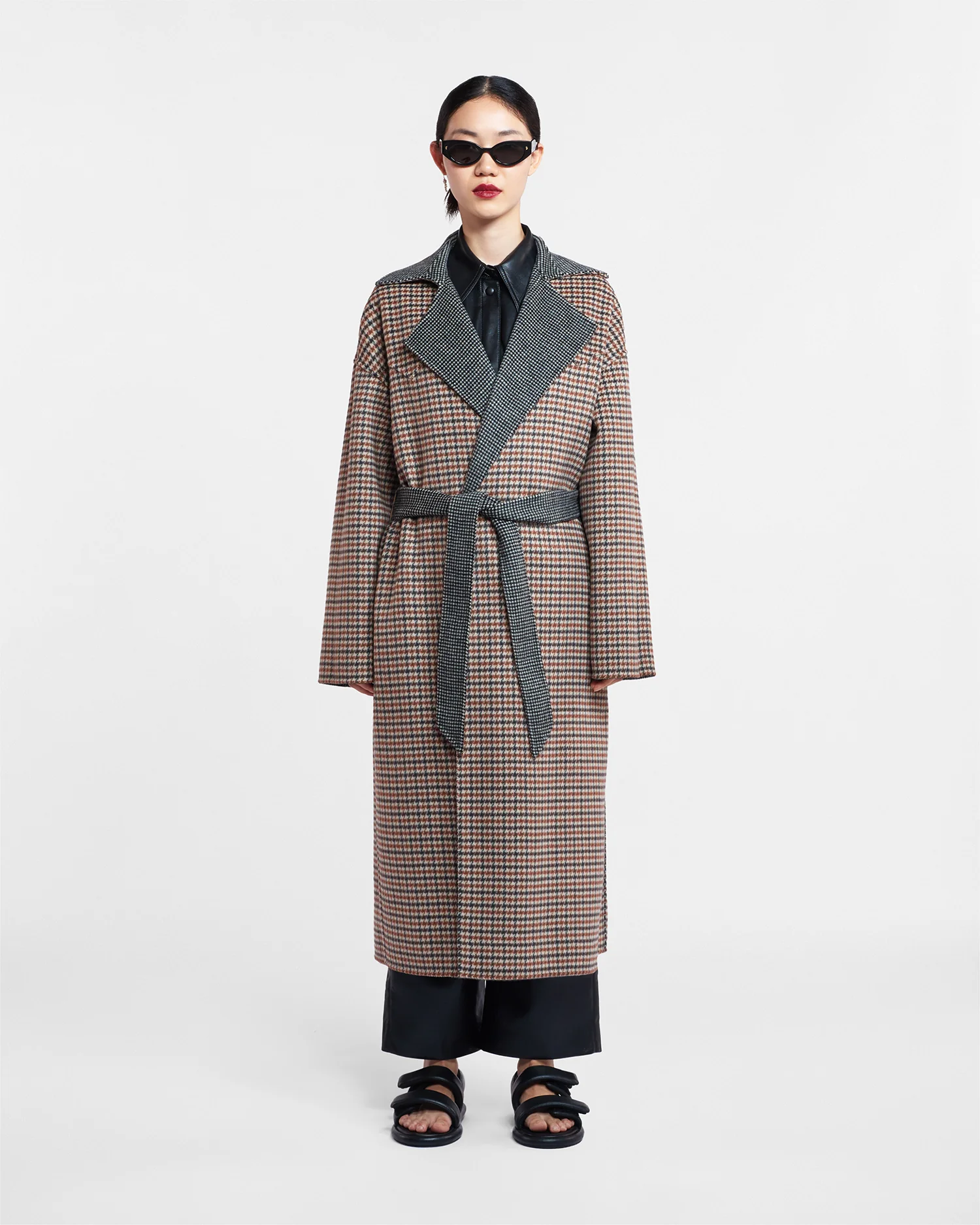 Alamo - Reversible robe coat - Reversible Check - Image 5