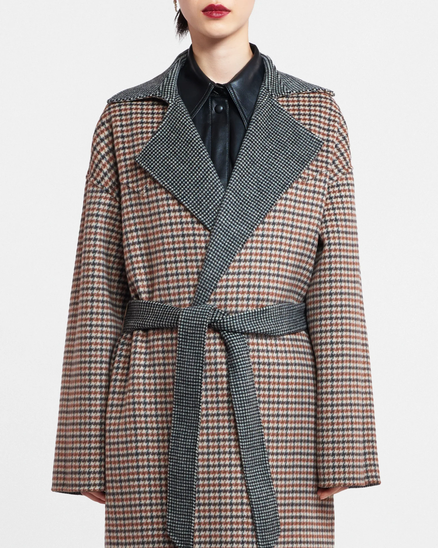 Alamo - Reversible robe coat - Reversible Check - Image 7