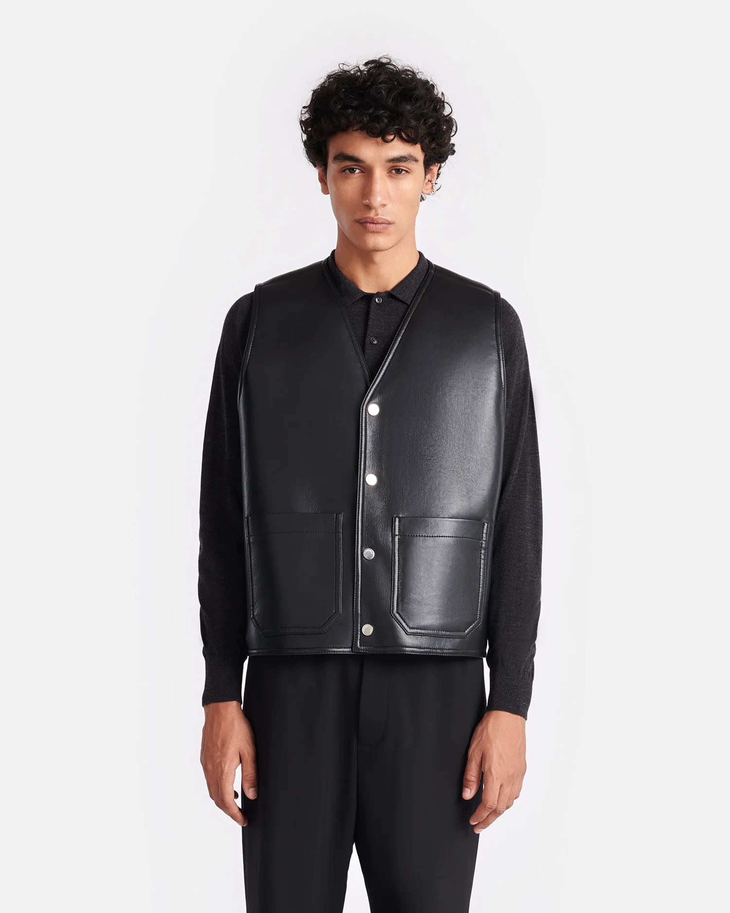 Leevi - Reversible vest - Cornstalk/Black - Image 2