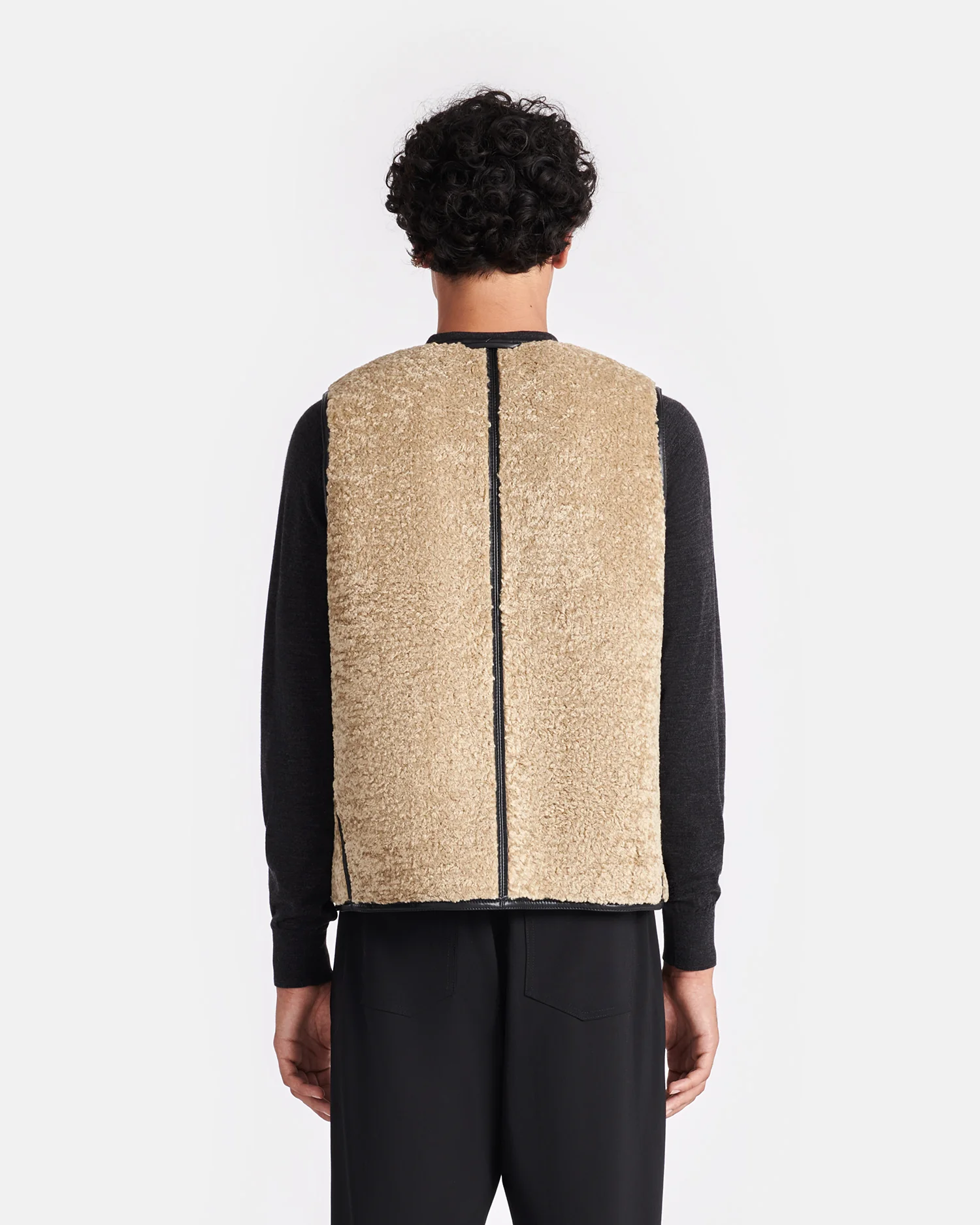 Leevi - Reversible vest - Cornstalk/Black - Image 7