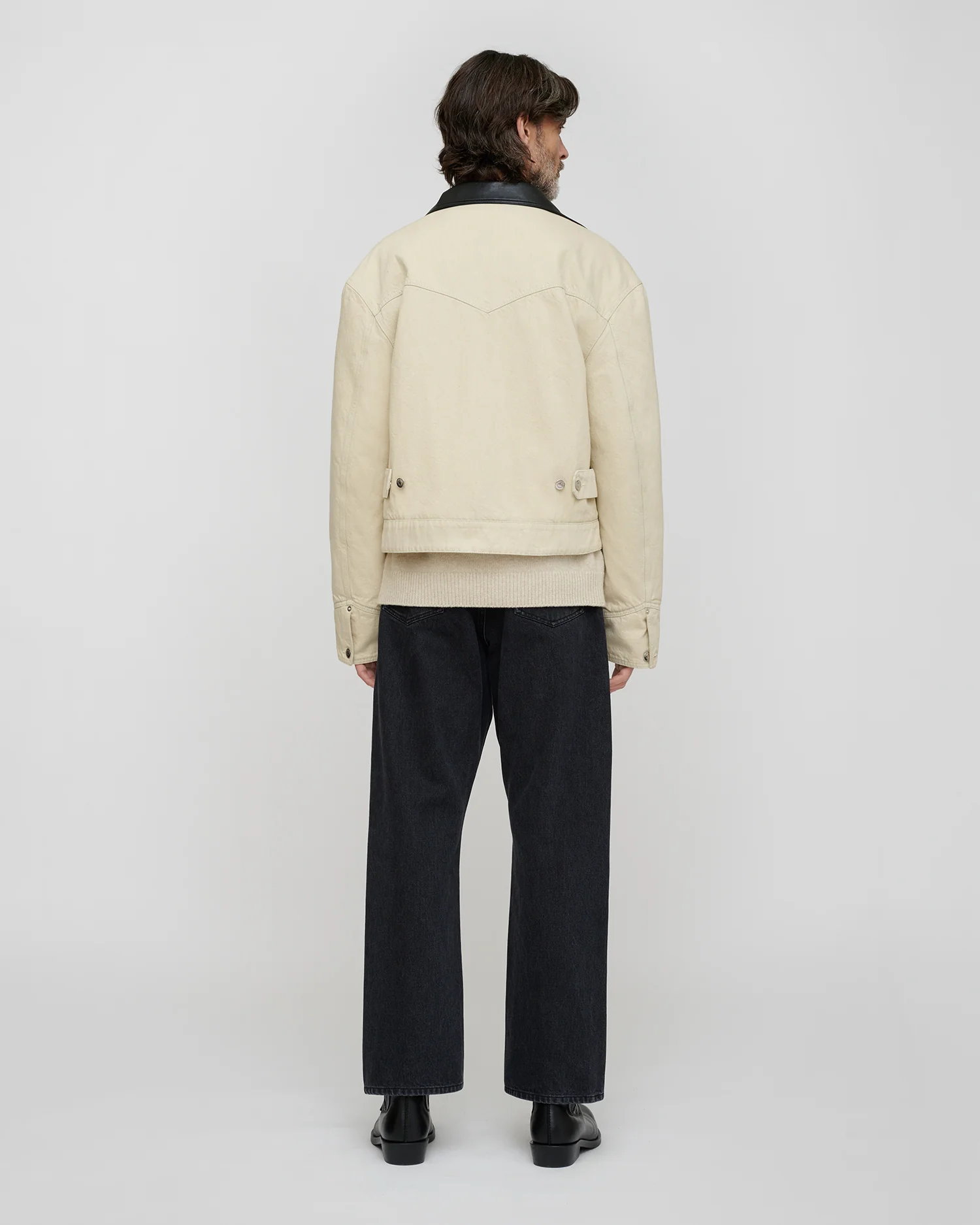 Nowell - Denim jacket - Beige/Black - Image 3