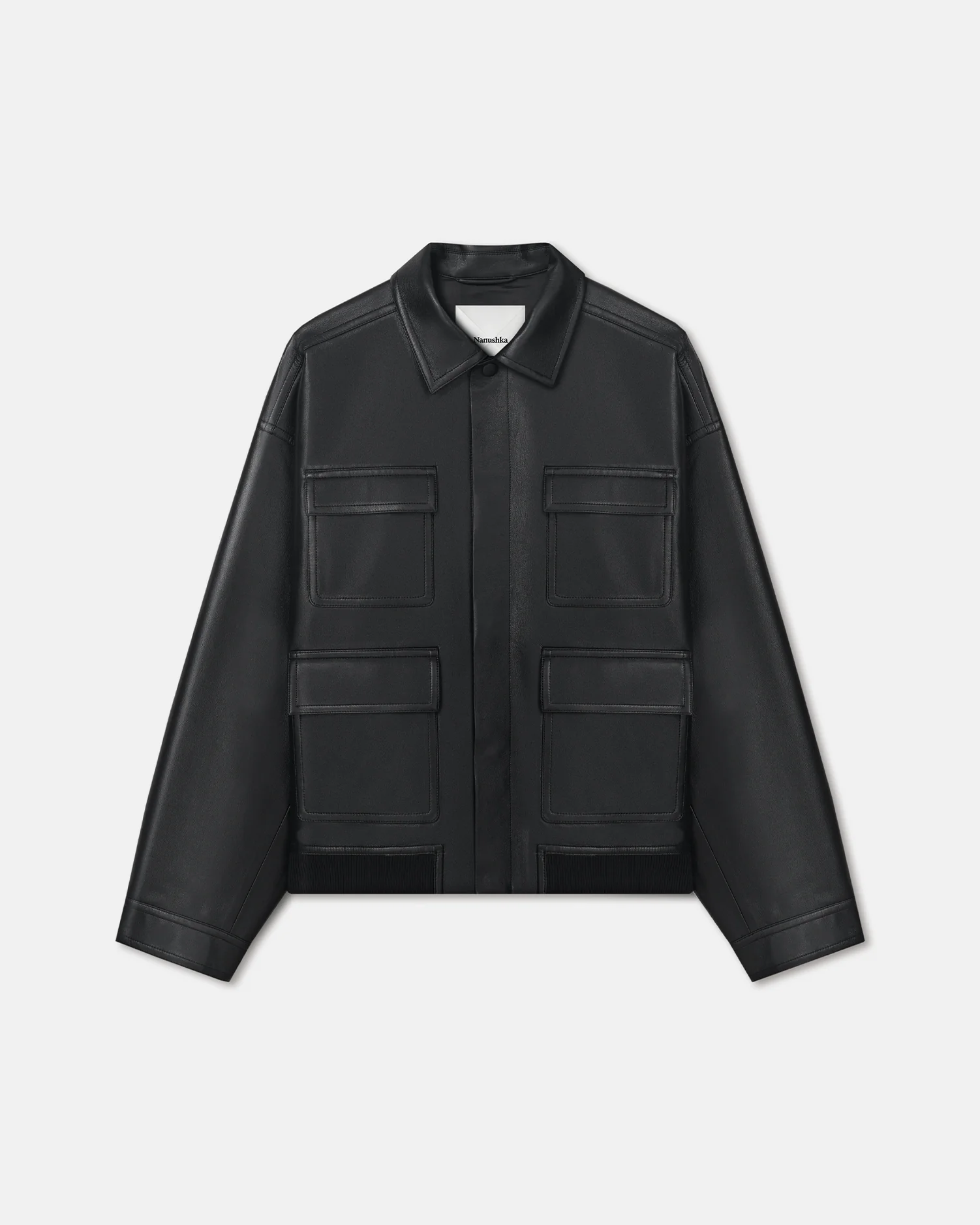 Zubin - Regenerated leather jacket - Black - Image 5