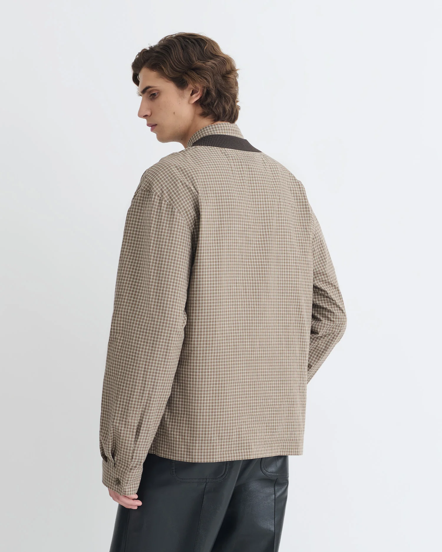 Jahan - V-neck top - Brown/Creme - Image 4