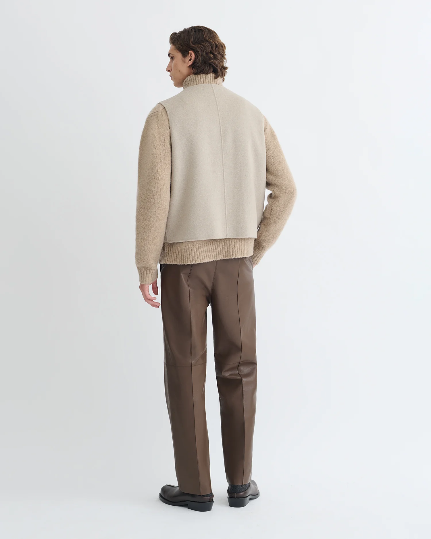 Mykel - Cropped vest - Stone - Image 5