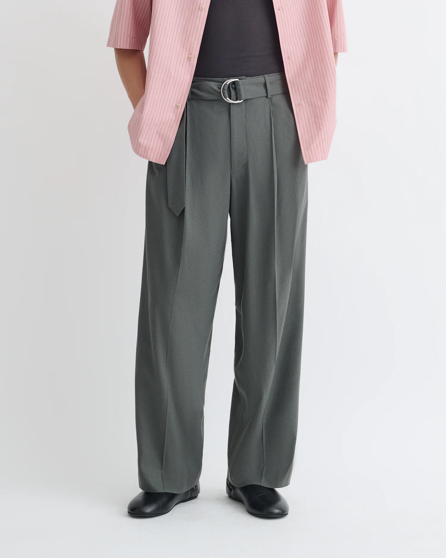 Colten - Belted pants - Dark Grey - Image 3