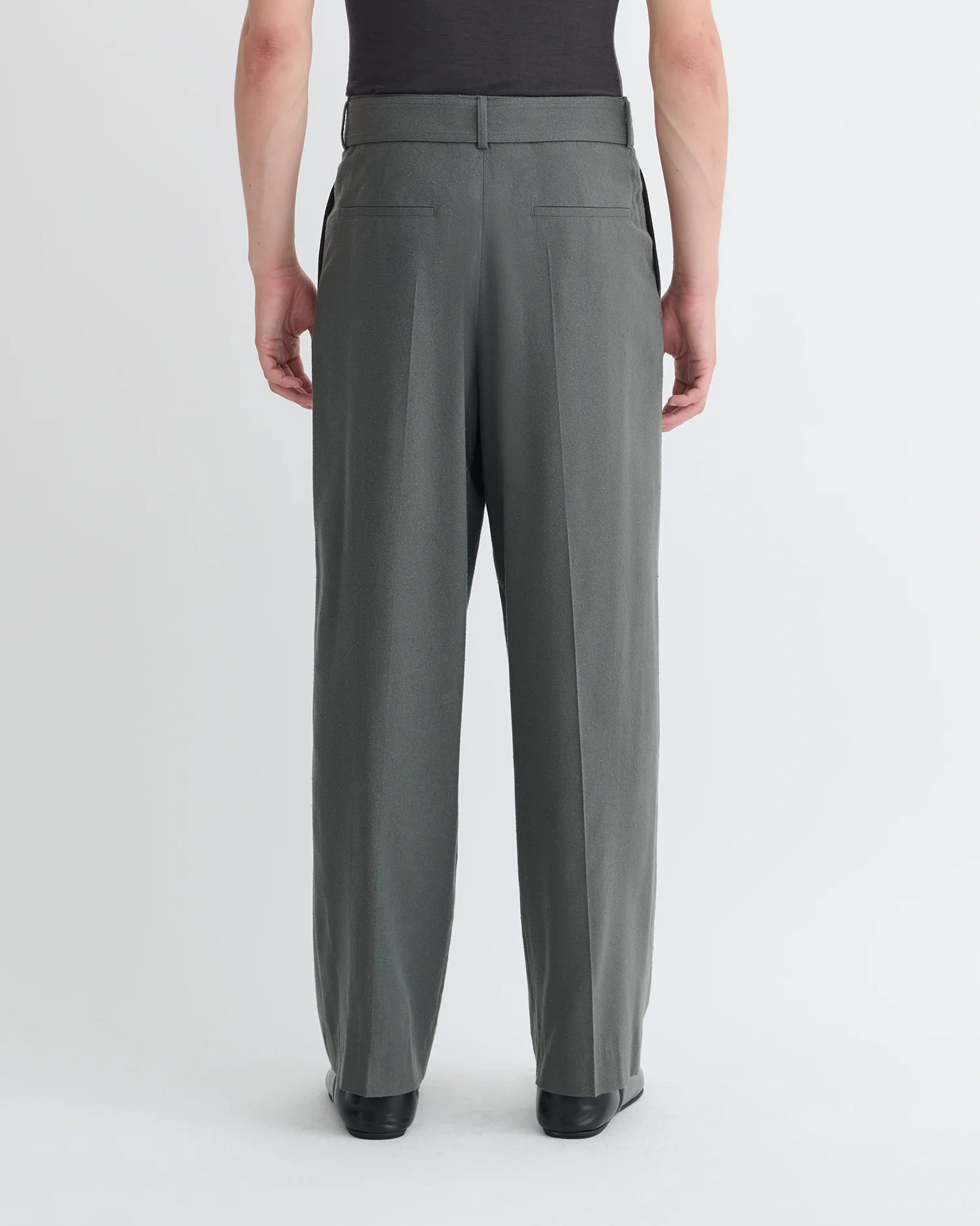 Colten - Belted pants - Dark Grey - Image 4