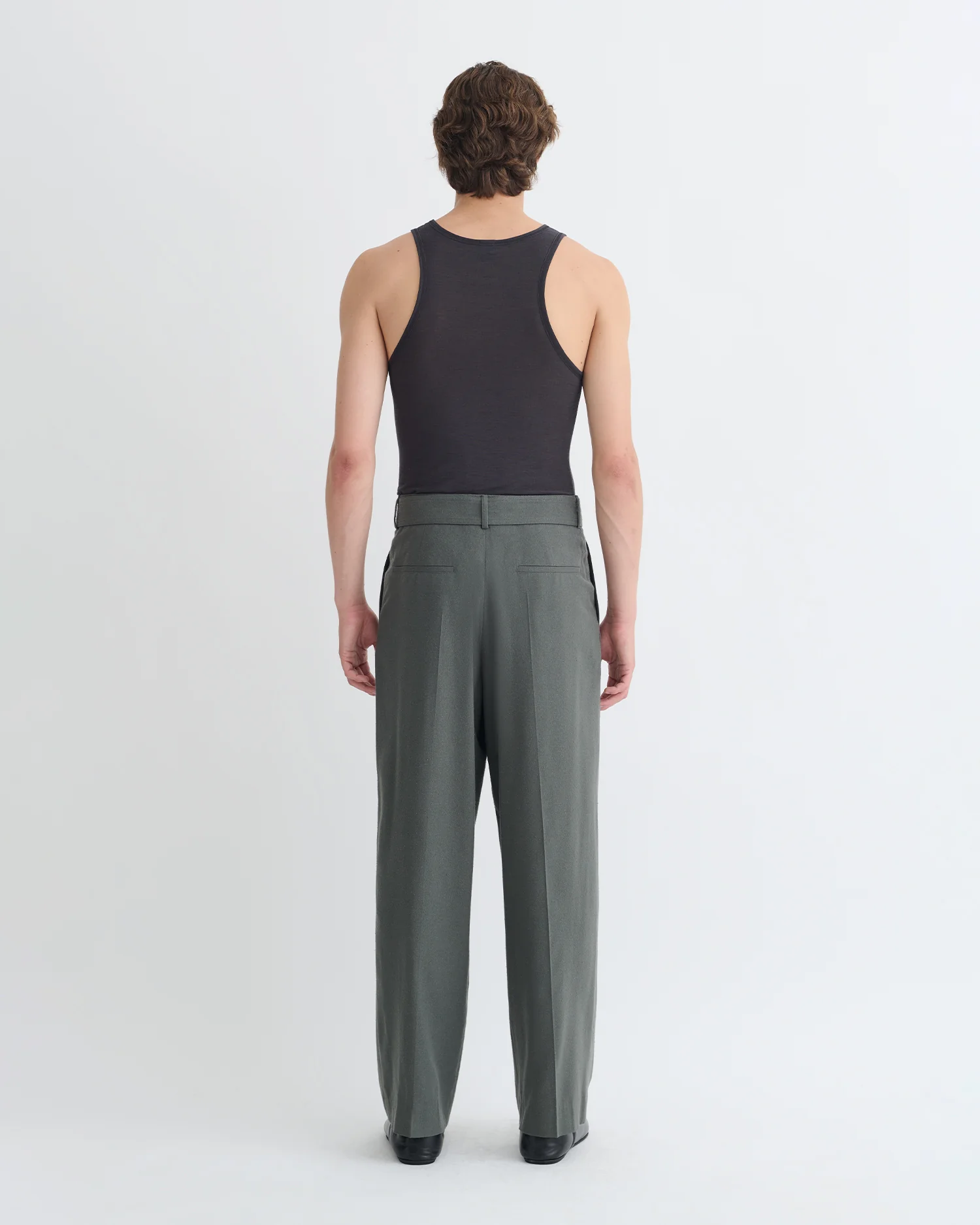 Colten - Belted pants - Dark Grey - Image 5