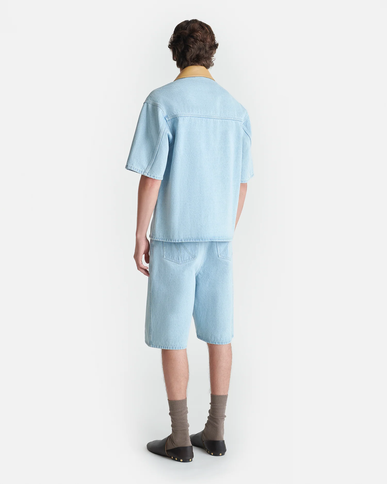 Jorge - Denim shirt - Eco Bleach/Hazel - Image 3