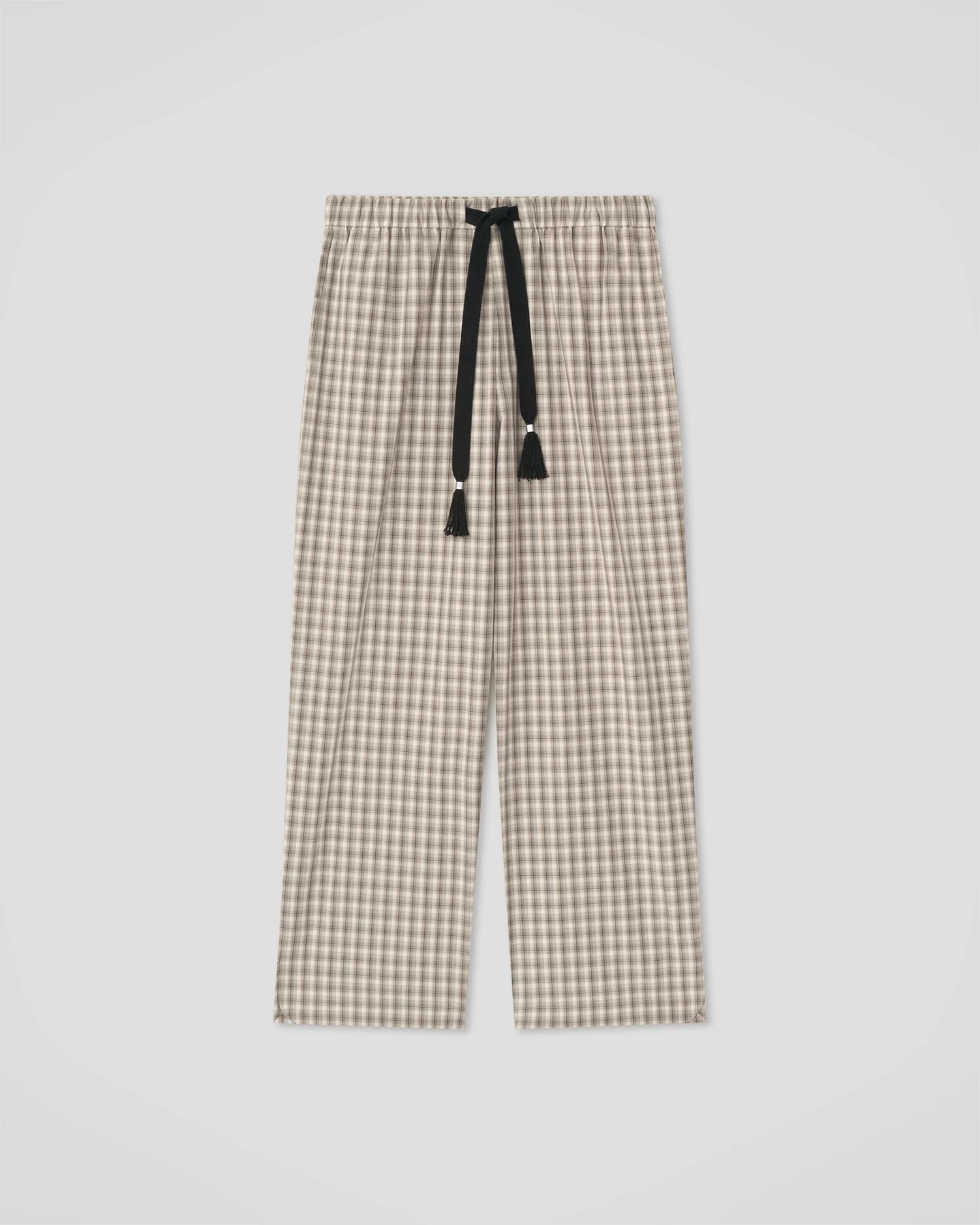 Alwin - Drawstring pants - Creme/Grey - Image 5