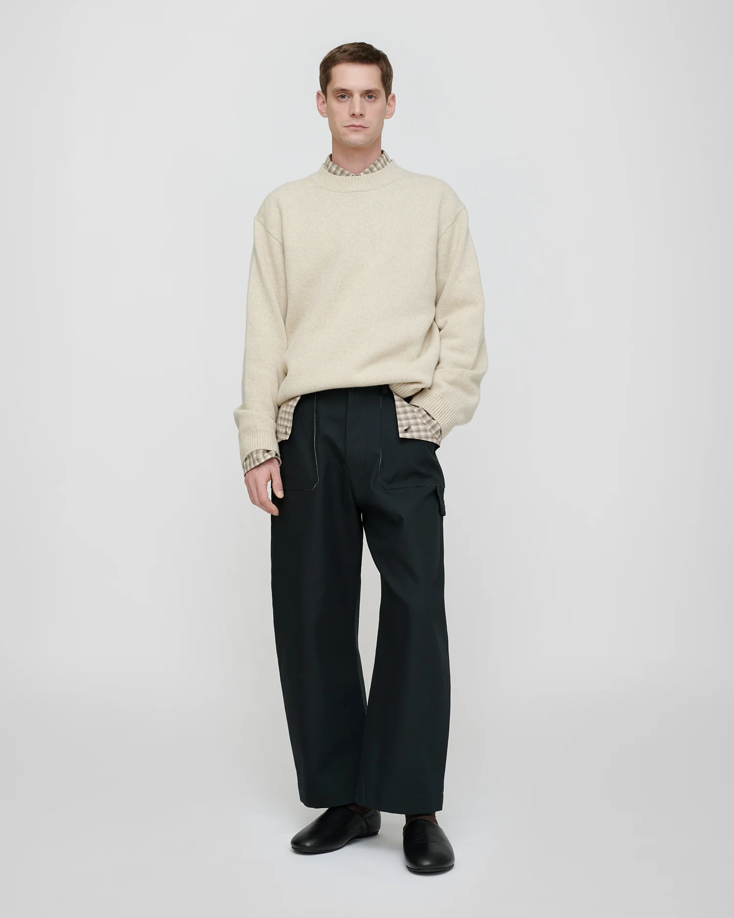 Estevon - Structured trousers - Anthracite - Image 4