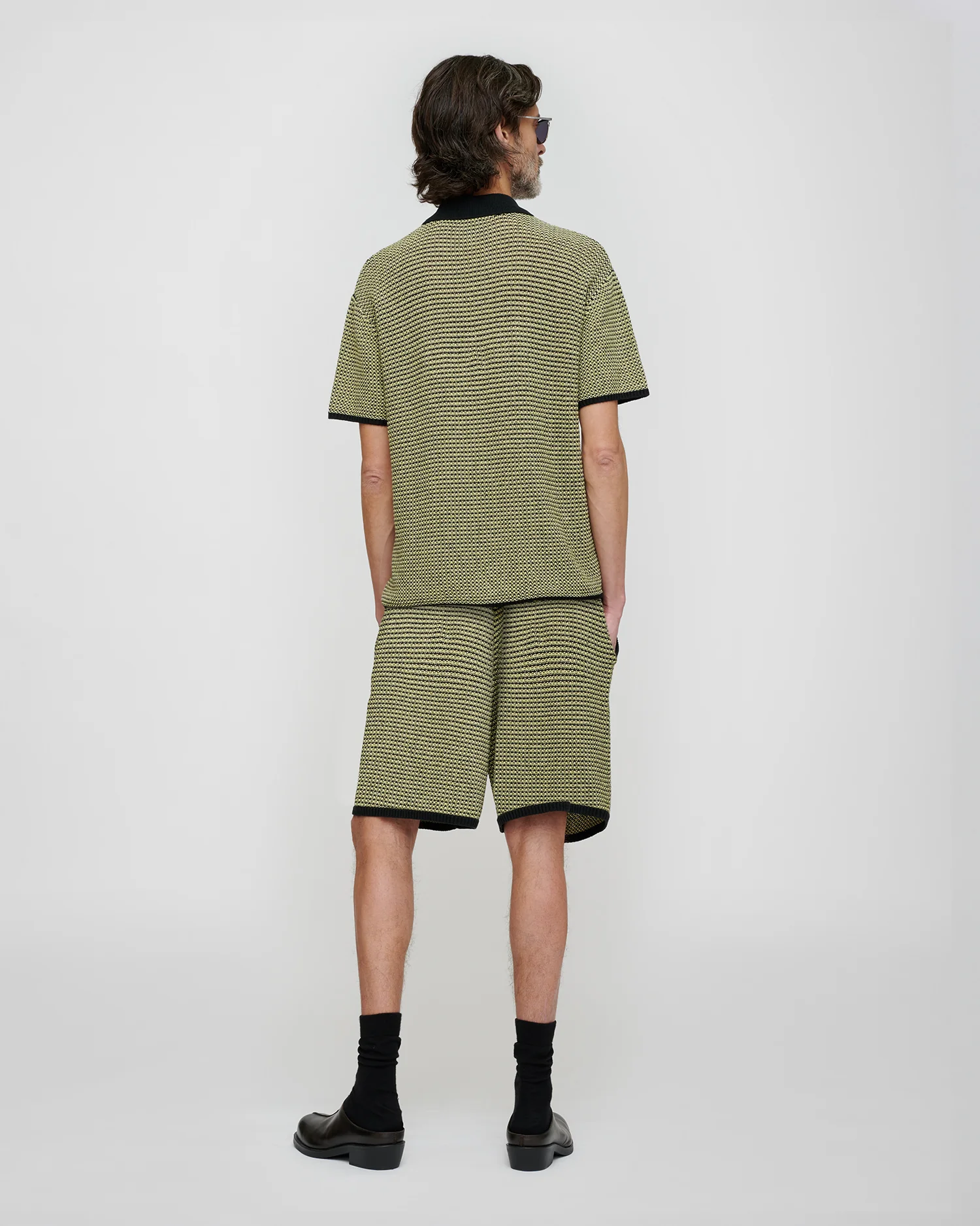 Enzo - Shirt - Acid Creme/Black - Image 2