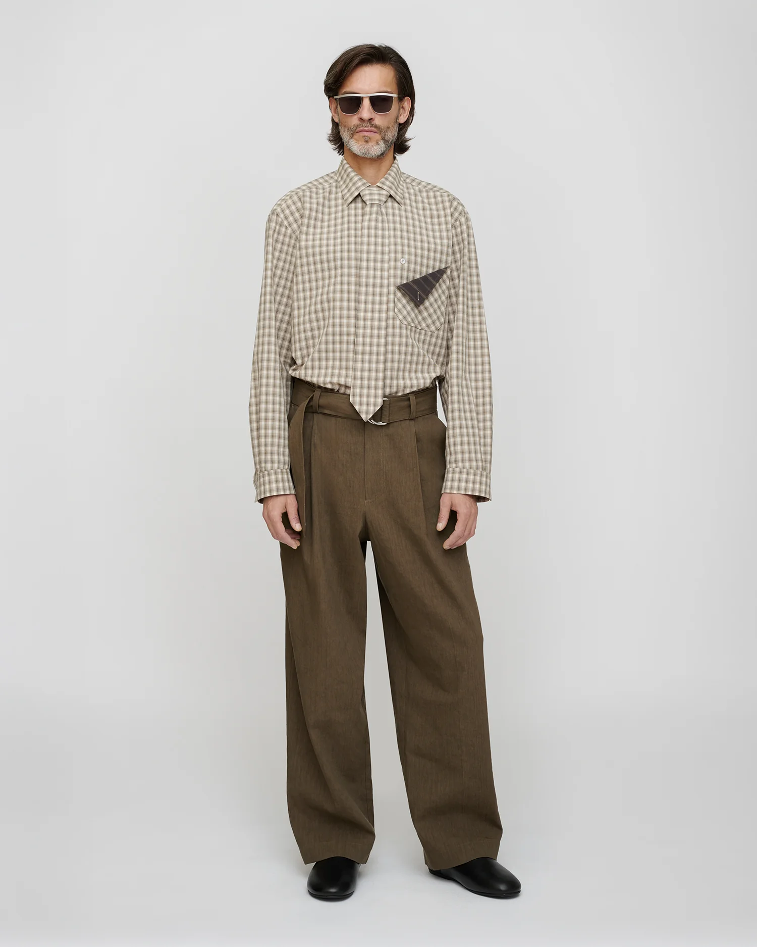 Saturnio - Shirt - Creme/Grey