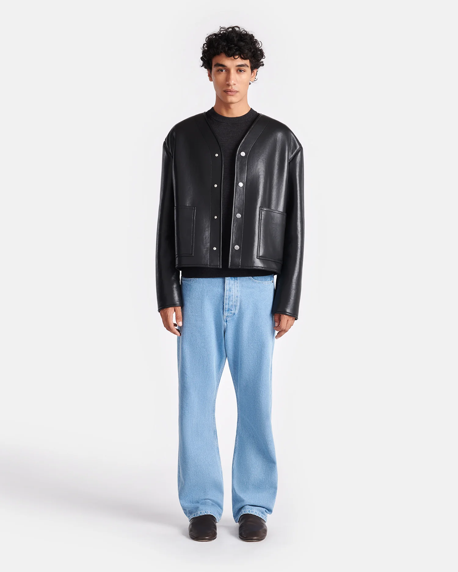 Vico - Shearling jacket - Black Brown - Image 3