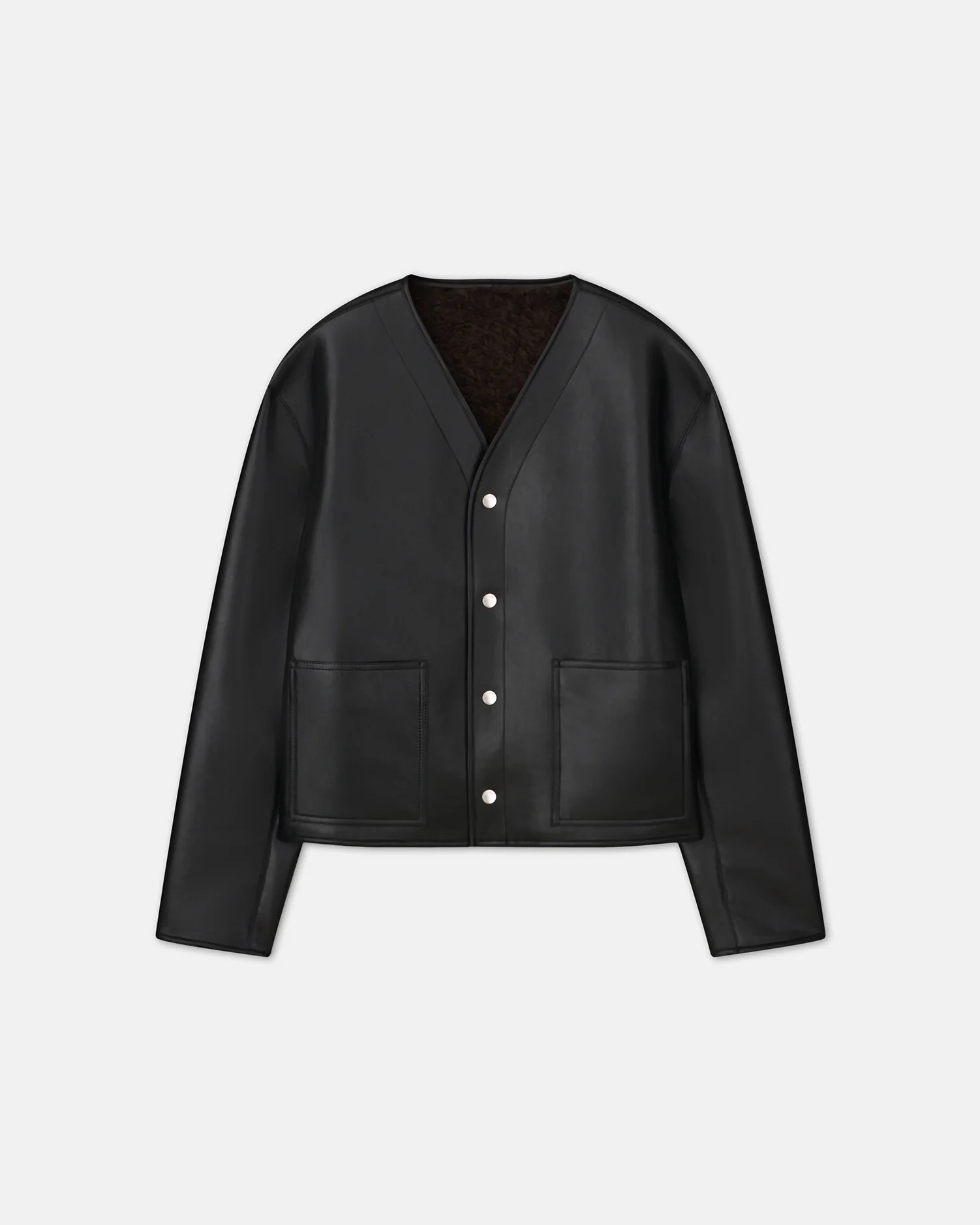 Vico - Shearling jacket - Black Brown - Image 5