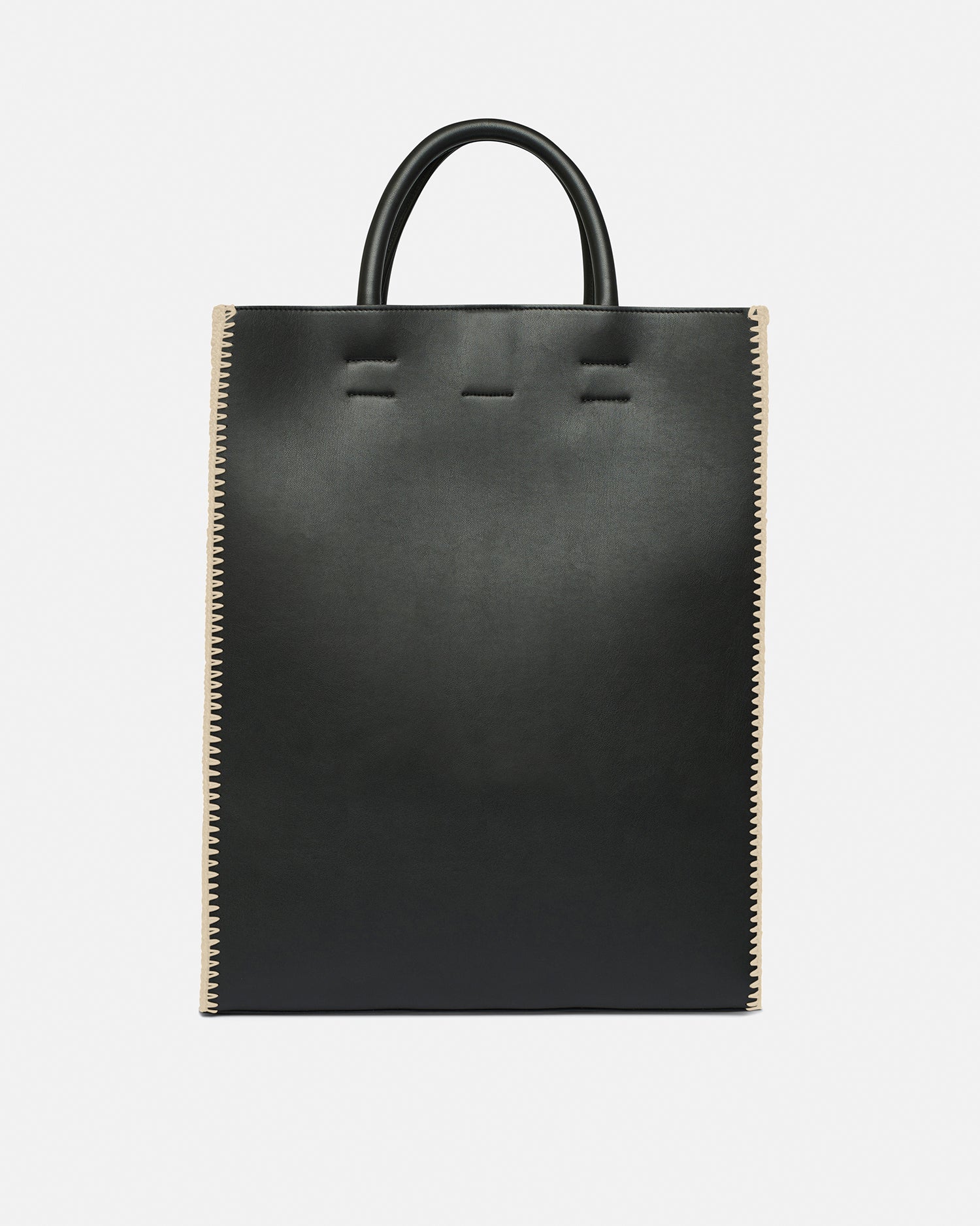 The Compass Tote - Crochet tote bag - Black/Creme - Image 3