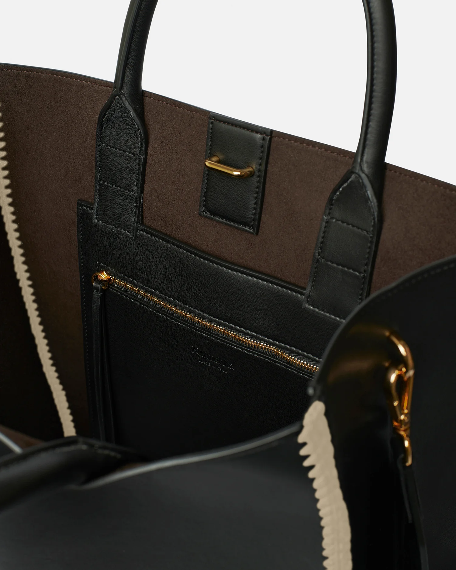 The Compass Tote - Crochet tote bag - Black/Creme - Image 5