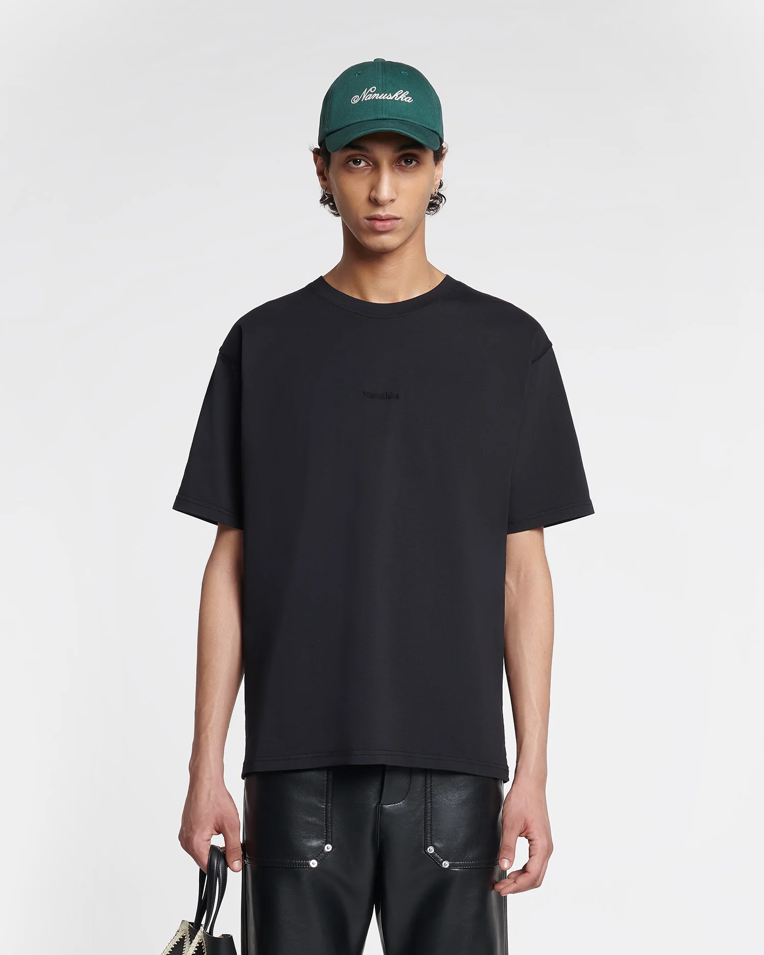 Reece - Embroidered T-shirt - Black - Image 4