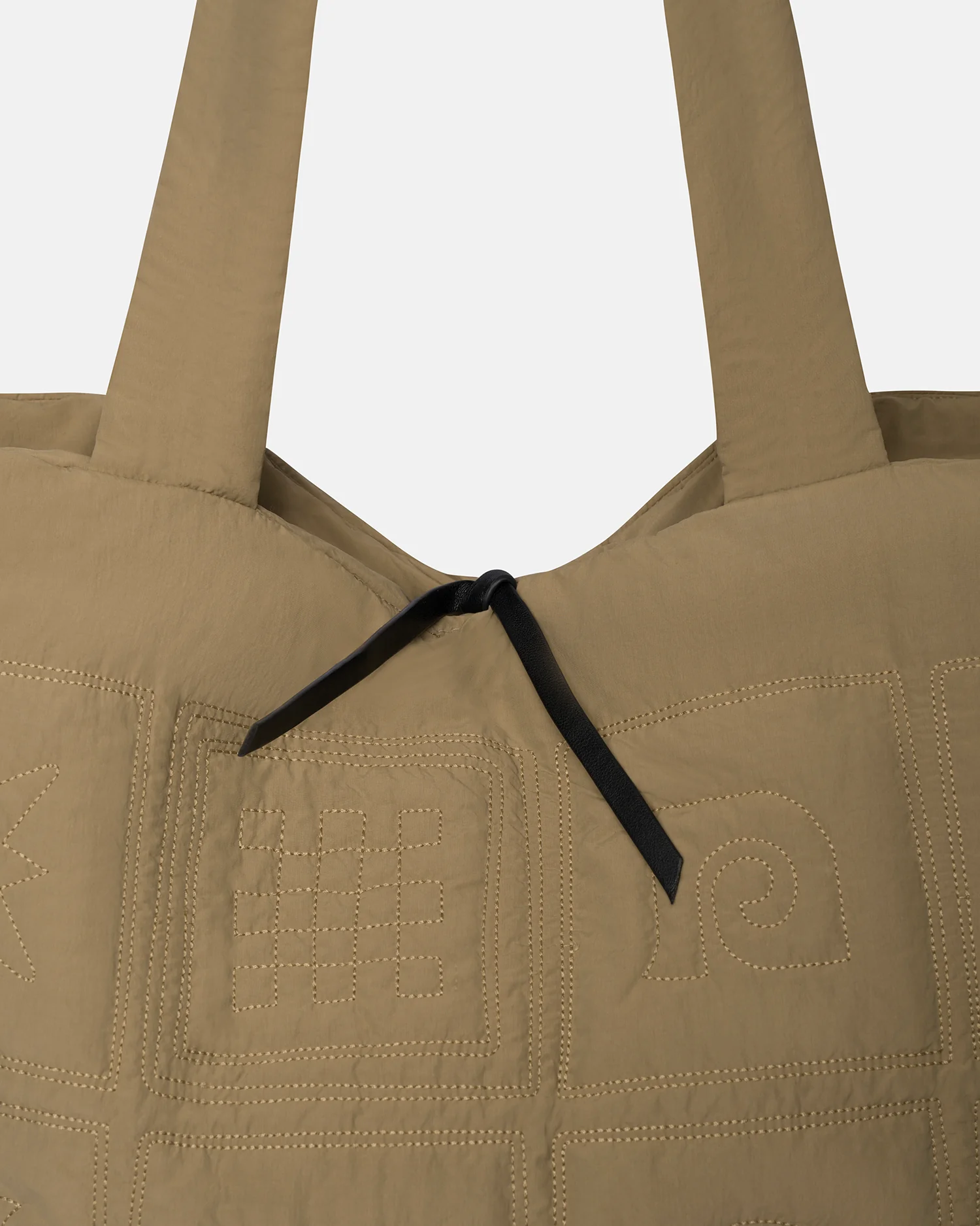 Symbol - Quilted tote bag - Muted Khaki - Image 4