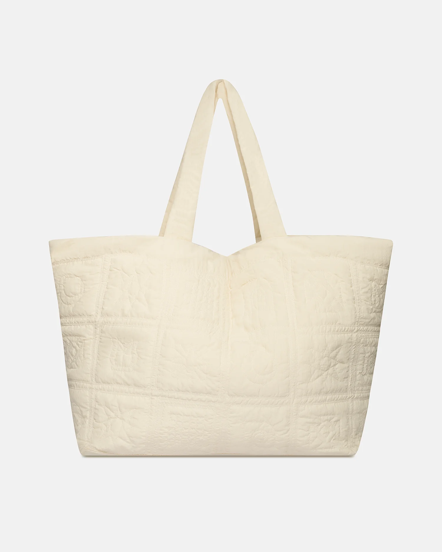 Symbol - Quilted tote bag - Creme - Image 2