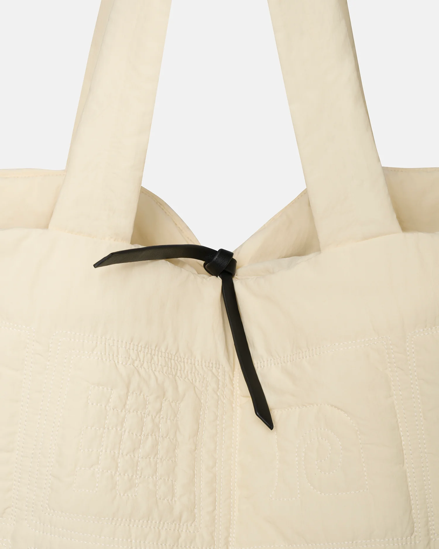 Symbol - Quilted tote bag - Creme - Image 4