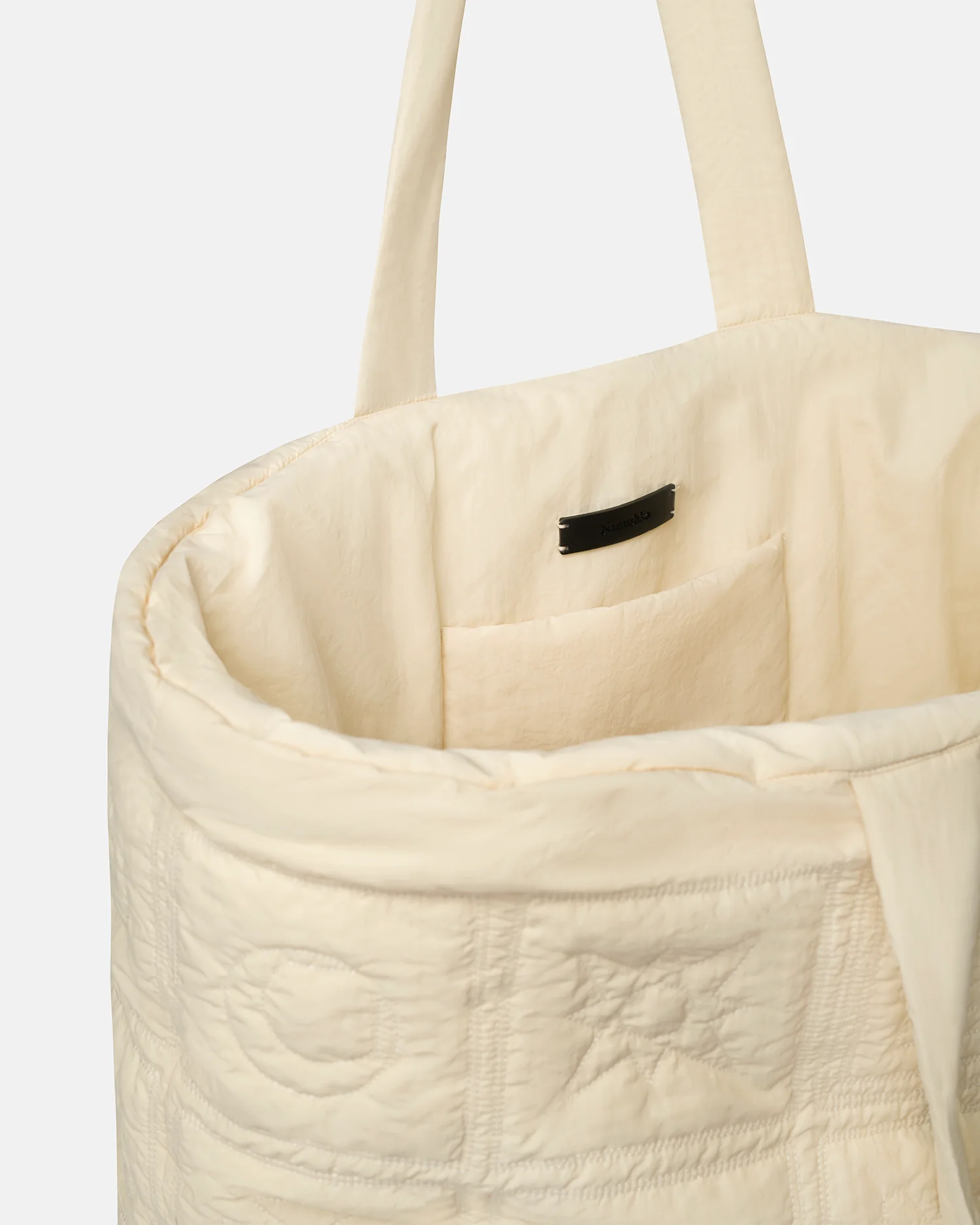 Symbol - Quilted tote bag - Creme - Image 5