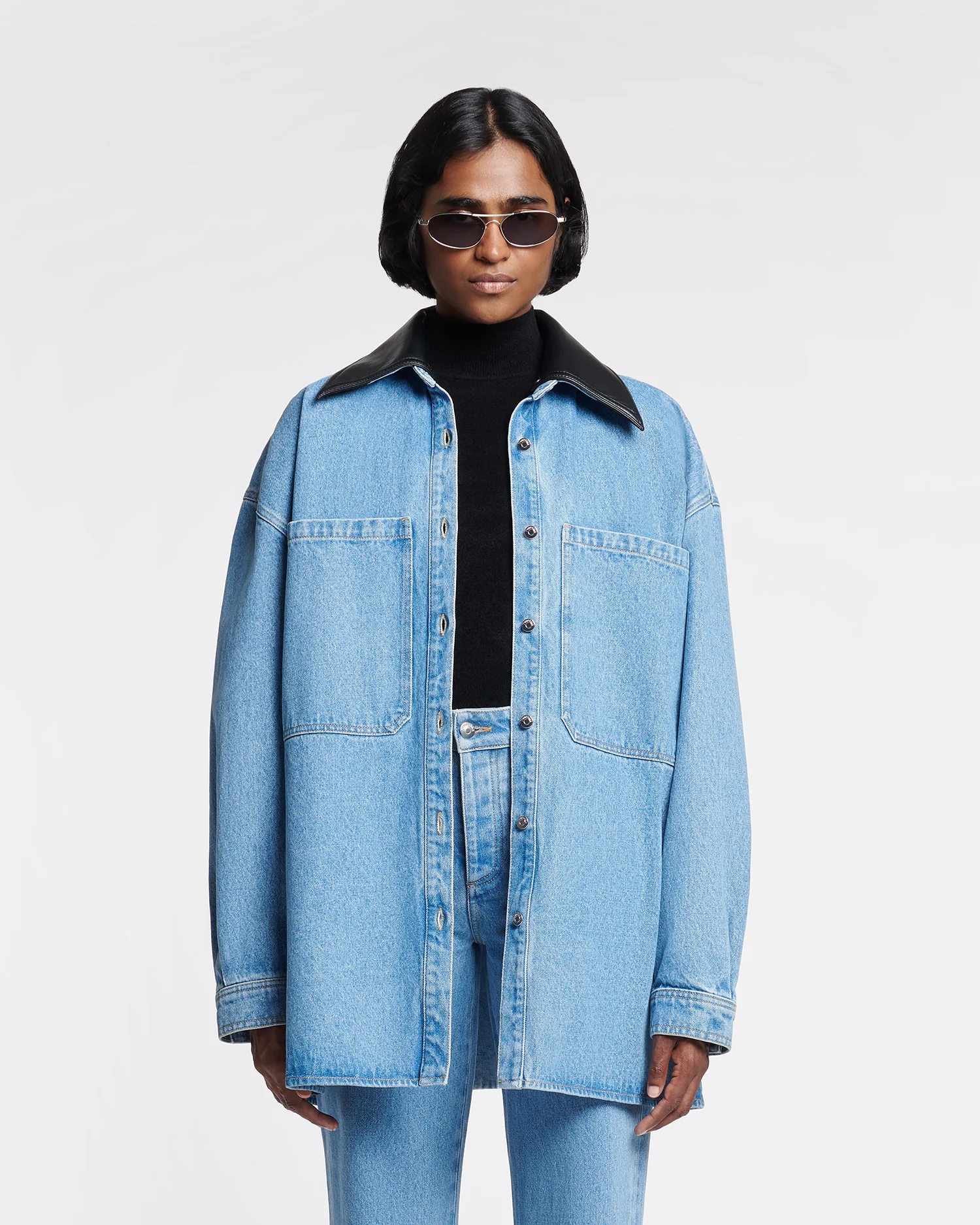 Beaux - Denim shirt - Mid Blue - Image 6