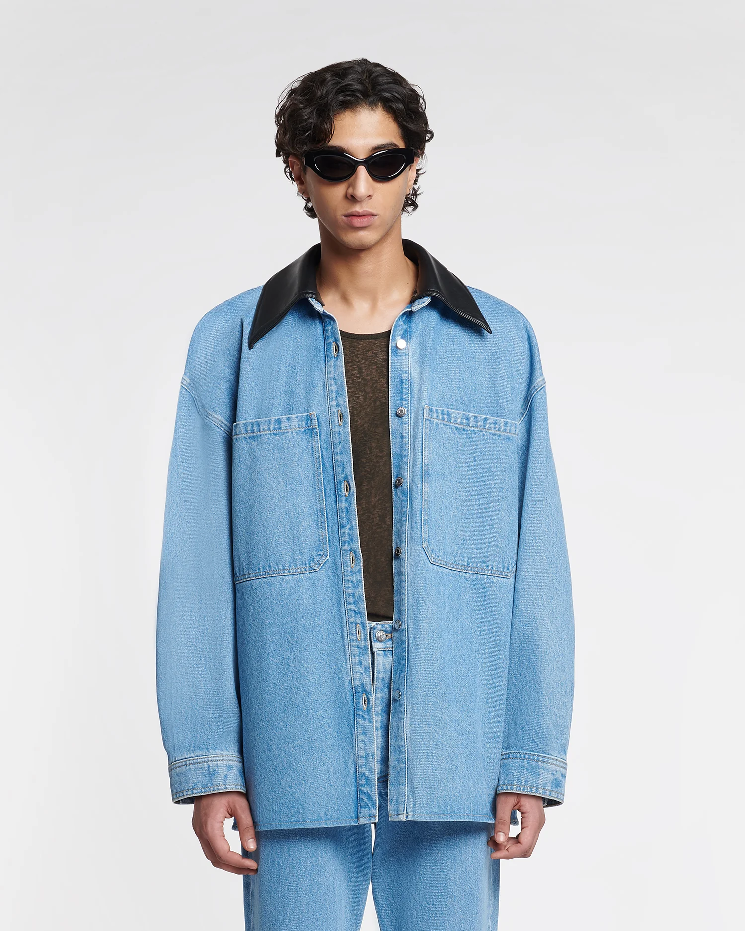 Beaux - Denim shirt - Mid Blue - Image 7