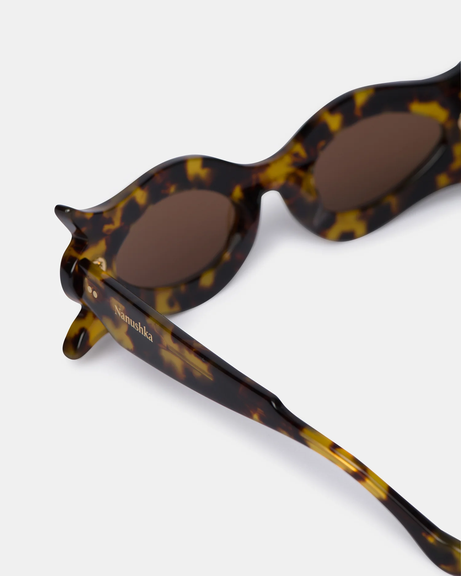 Tully - Bioplastic sunglasses - Dark Amber - Image 3