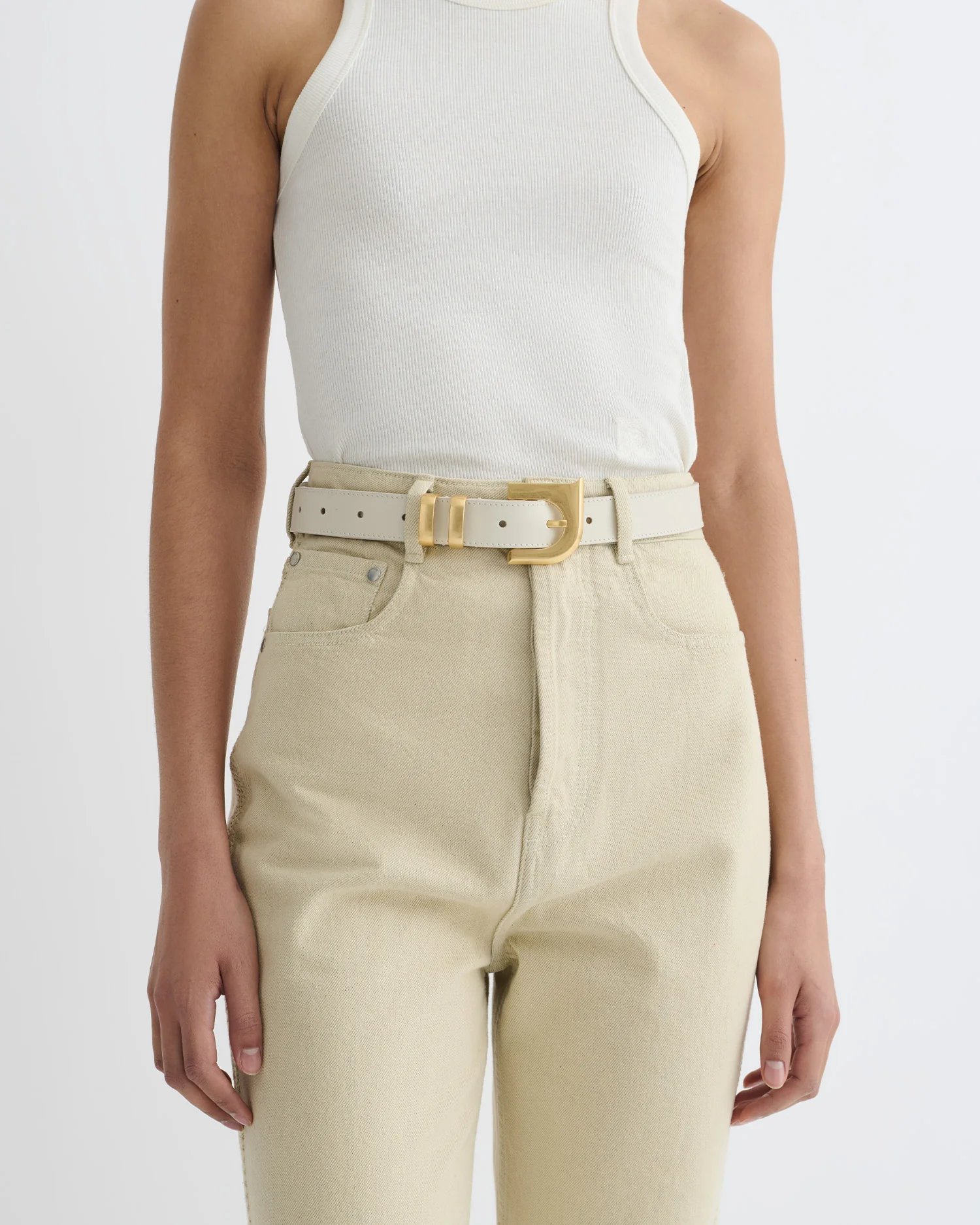 Ryker - Monogram belt - Off White - Image 3