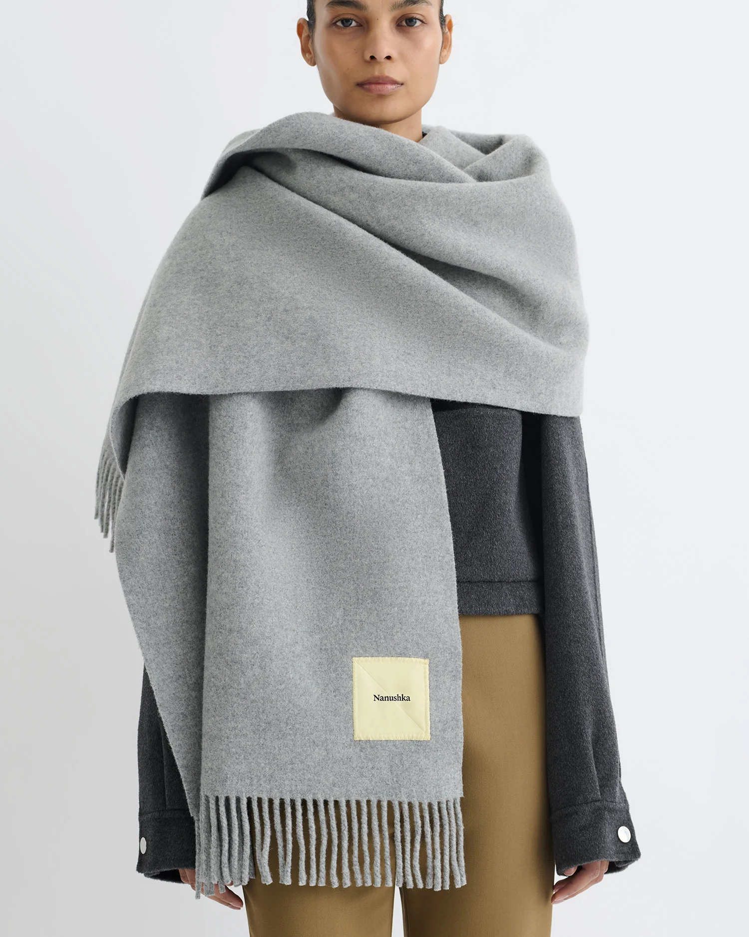 Keaton - Scarf - Grey Melange