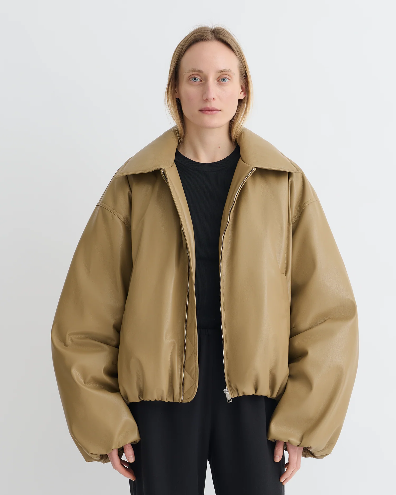 Asger - Padded Okobor™ jacket - Muted Khaki - Image 2
