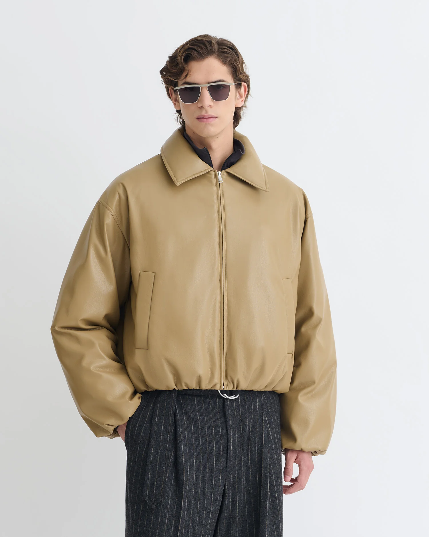 Asger - Padded Okobor™ jacket - Muted Khaki - Image 3