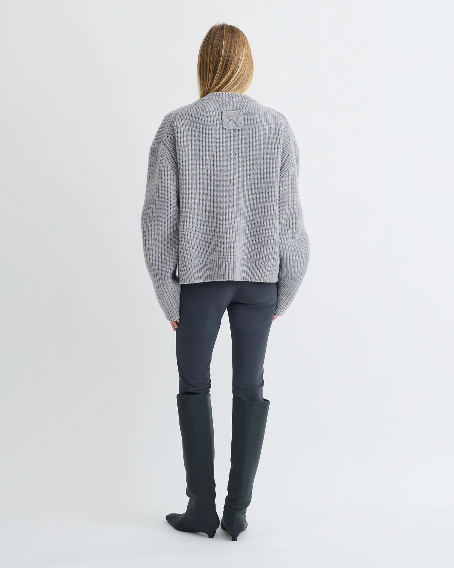Morcar - Merino and cashmere sweater - Light Grey - Image 6