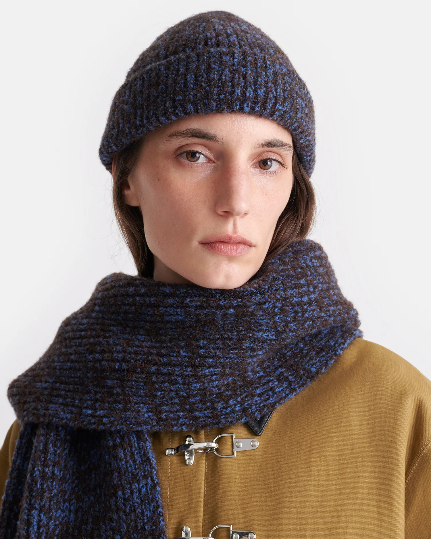 Madis - Boucle beanie - Blue/Brown - Image 3
