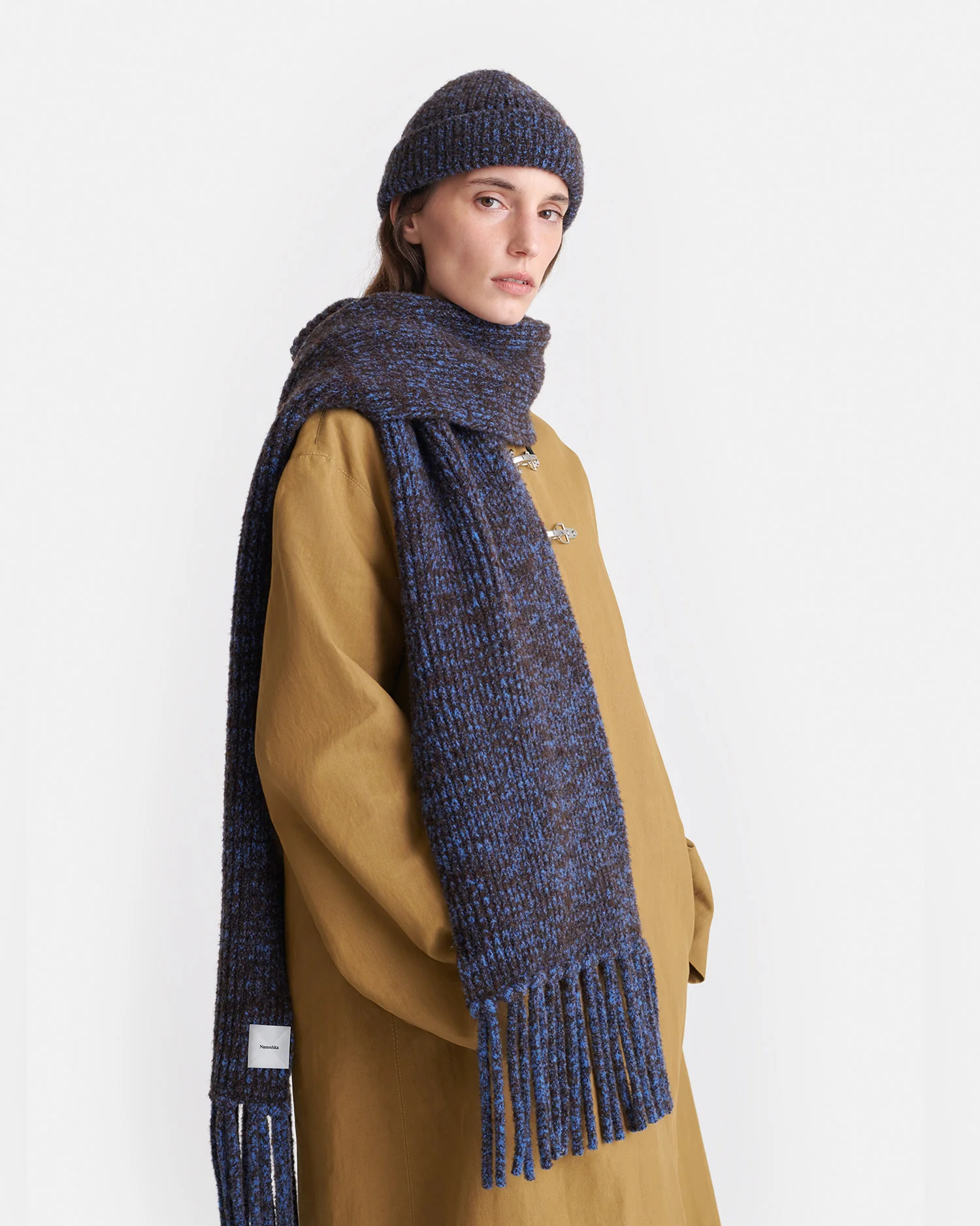 Ives - Boucle scarf - Blue/Brown - Image 3