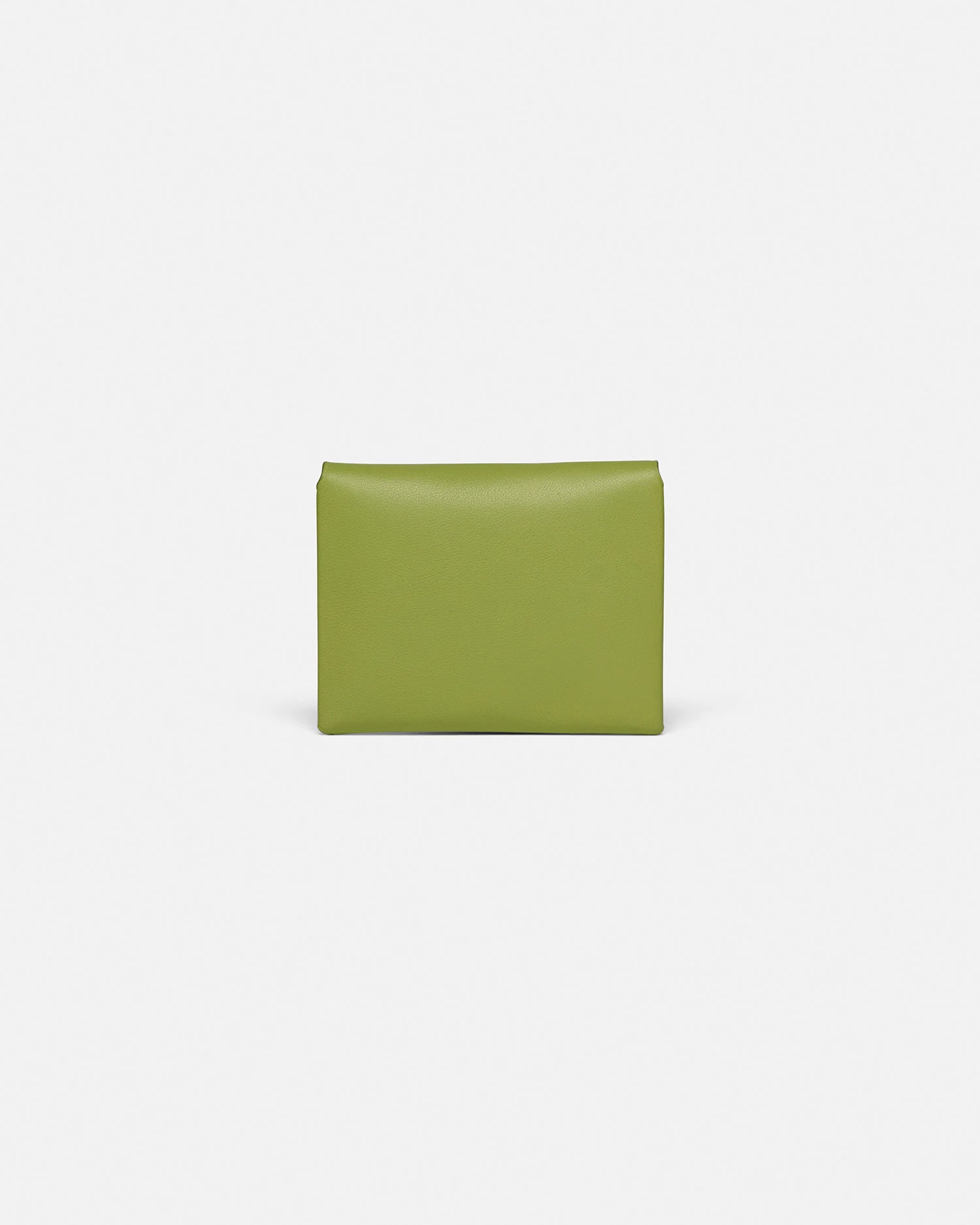 Folded - Leather cardholder - Lime/Moonbeam - Image 2