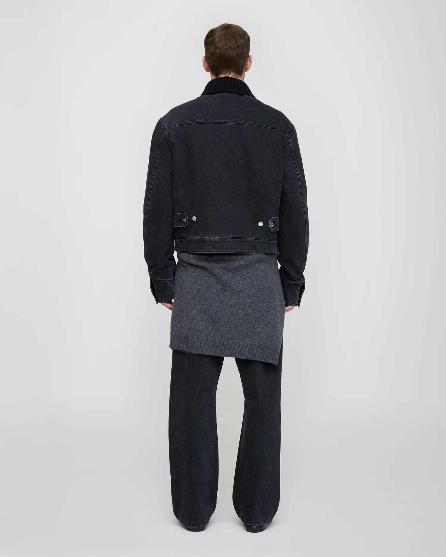 Nowell - Denim jacket - Washed Black/Black - Image 3