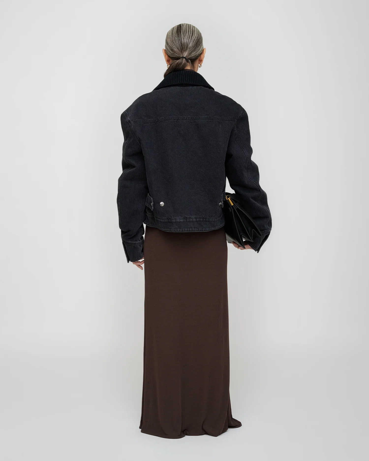 Nowell - Denim jacket - Washed Black/Black - Image 7