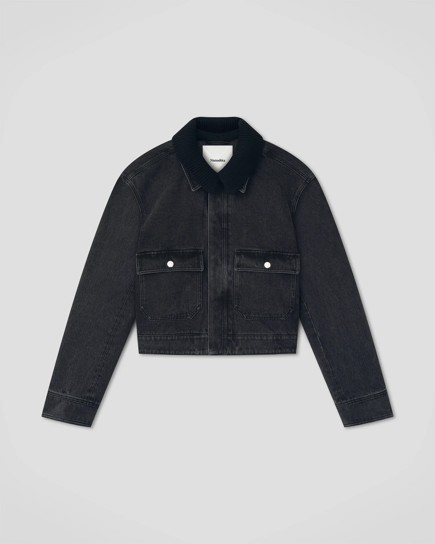 Nowell - Denim jacket - Washed Black/Black - Image 9