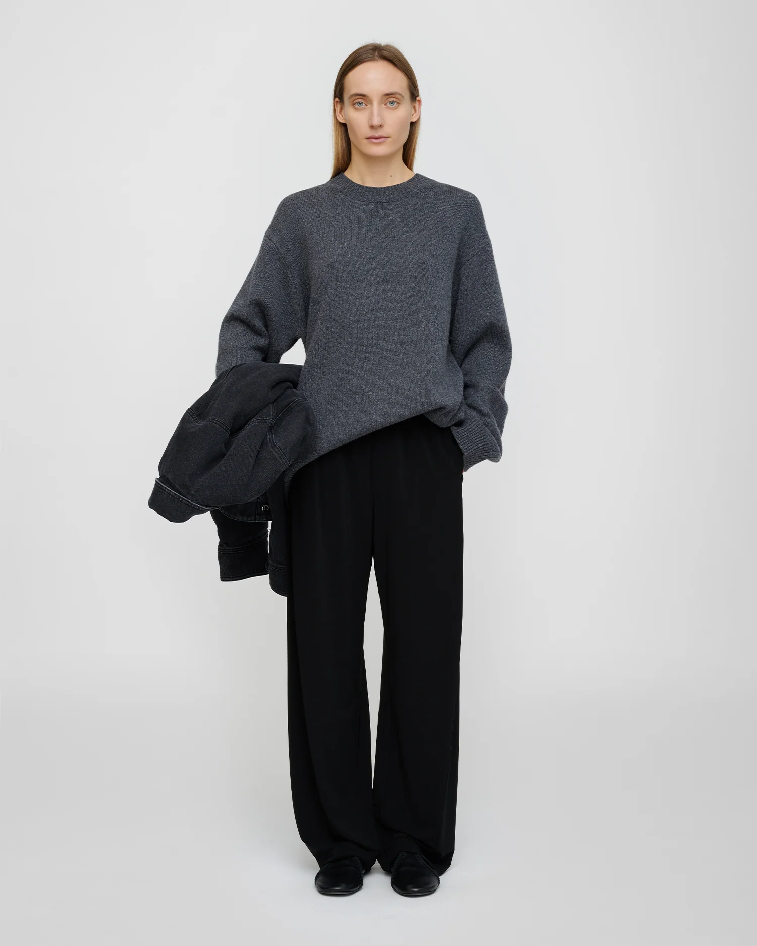 Renea - Wool blend sweater - Storm Grey - Image 3