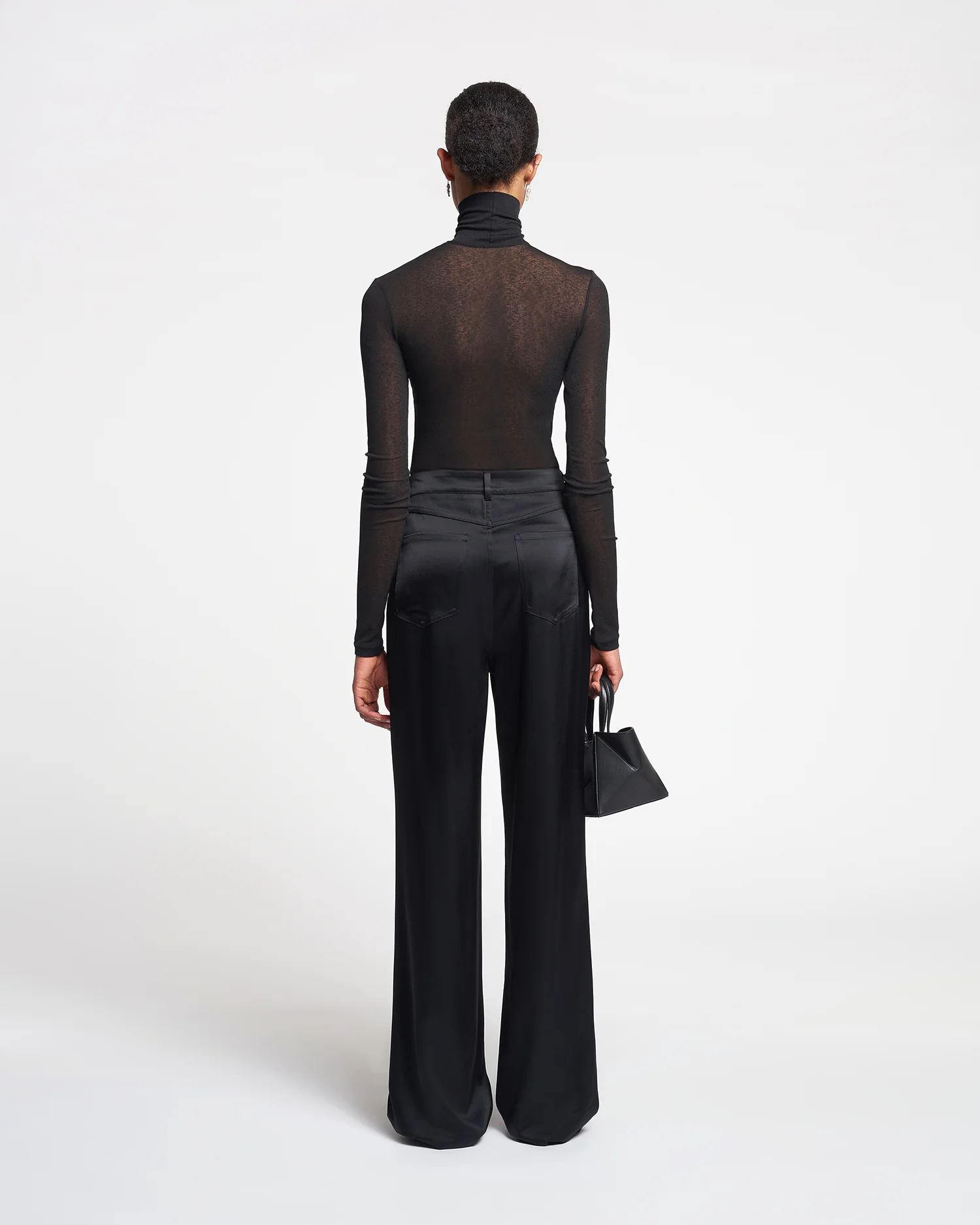 Harri - Turtleneck top - Black - Image 4